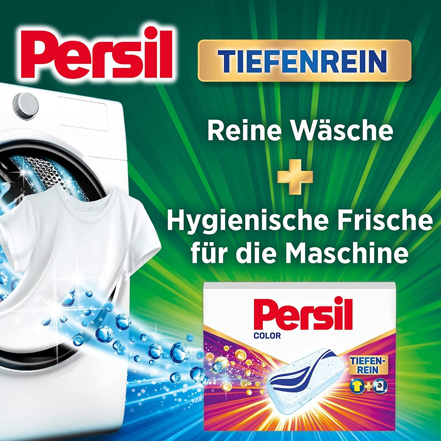 Persil Color Power Bars 16 WL Colorwaschmittel (16-St. Bars für reine Wäsche & hygienische Frische)