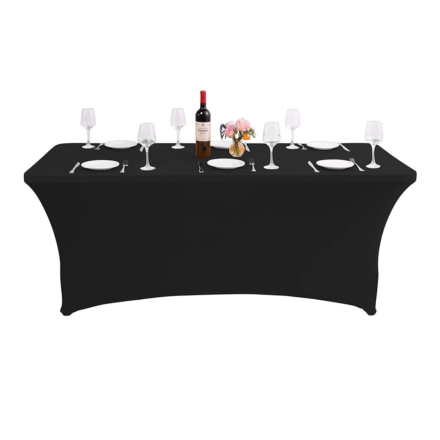 GreenBlue Tischdecke GB371/GB372 Catering Tischdecke 180x75x74 cm, Stretch Husse, Elastische Husse für Buffet, Hochzeit & Party – Bild 5 von 5