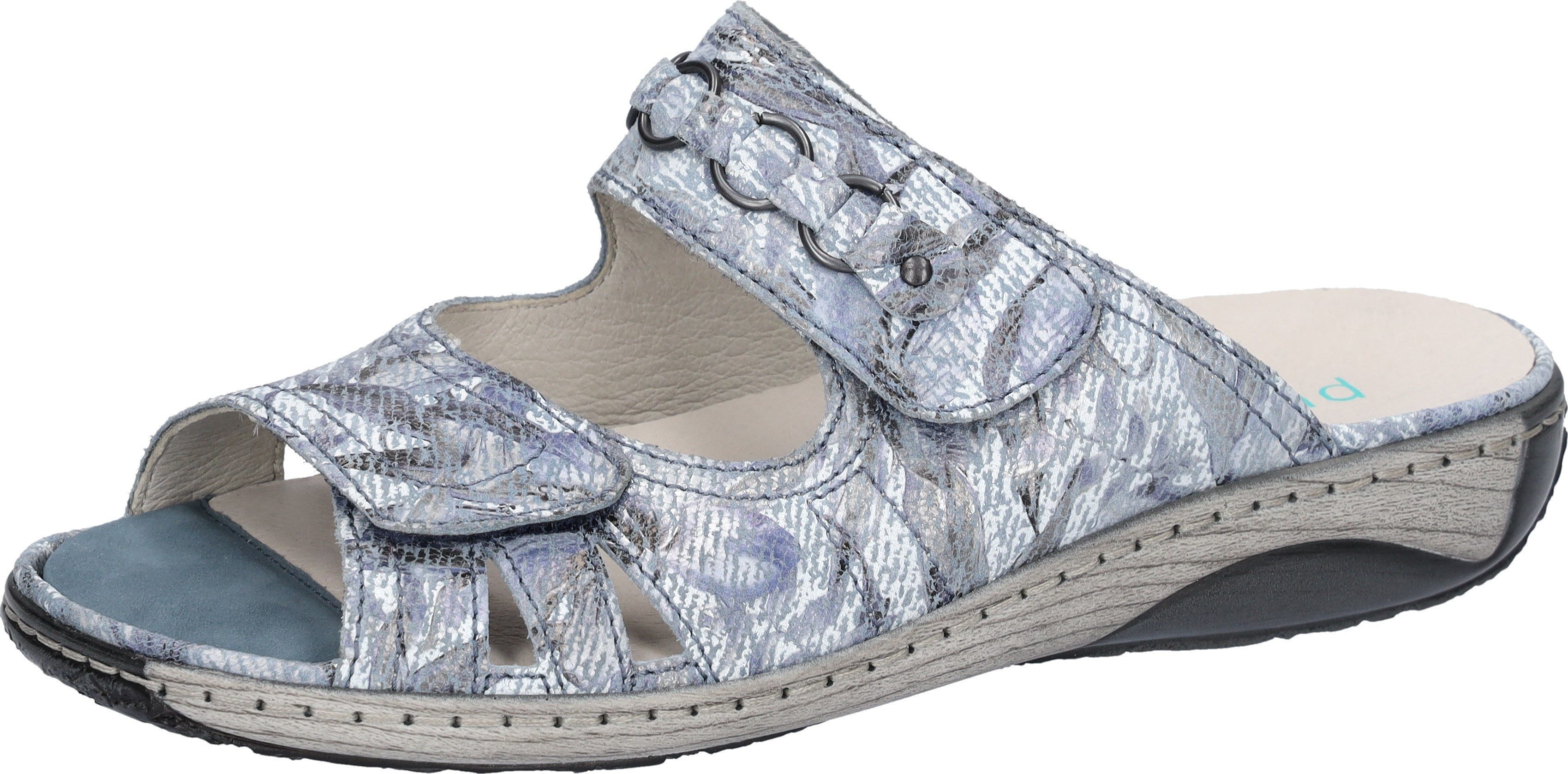 Waldläufer GARDA Pantolette Sommerschuh, Klettschuh, Hausschuh in Bequemwei günstig online kaufen