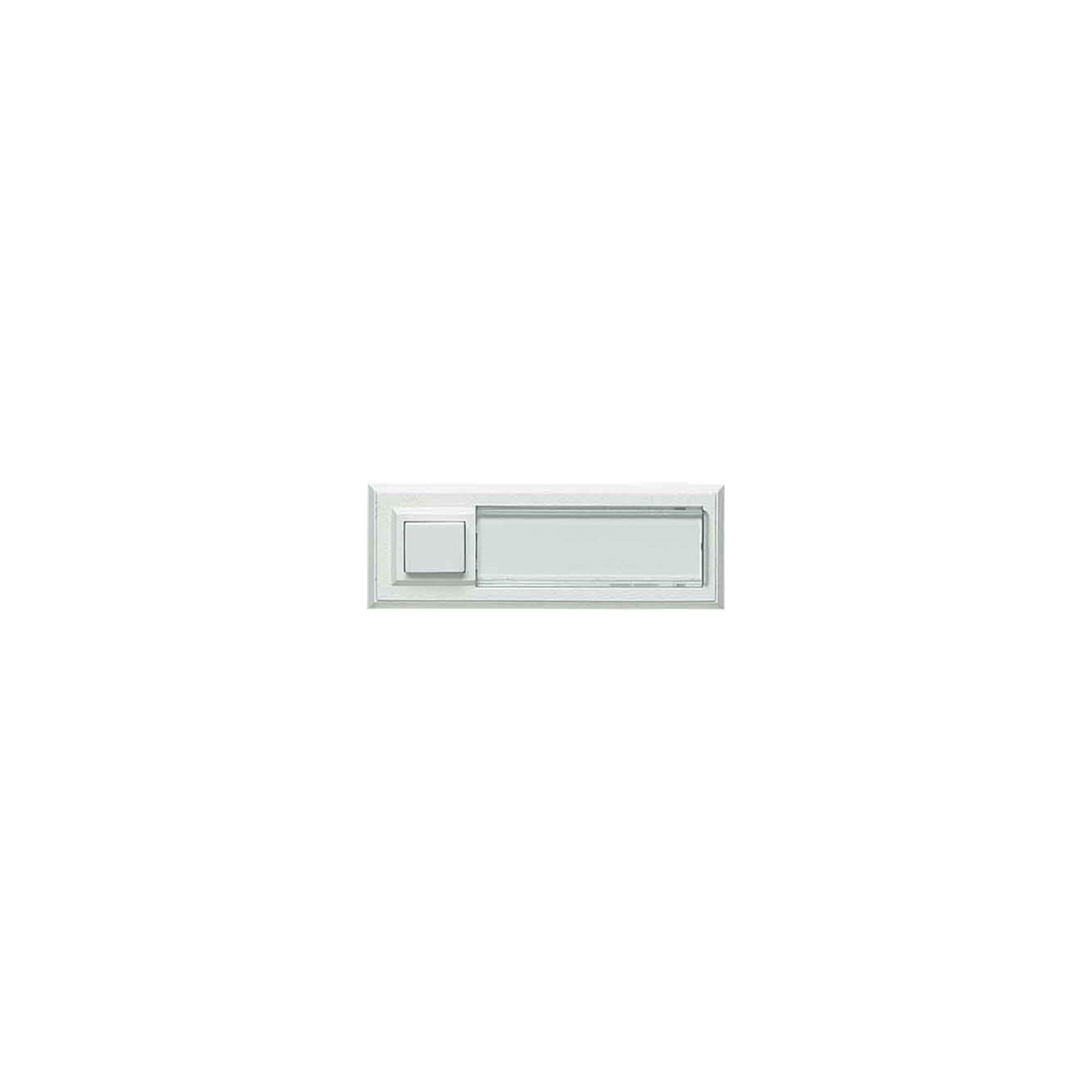 GROTHE Schalter Grothe Klingeltaster AP 1fach 32x90x18mm,ws,bel. ETA 2132A