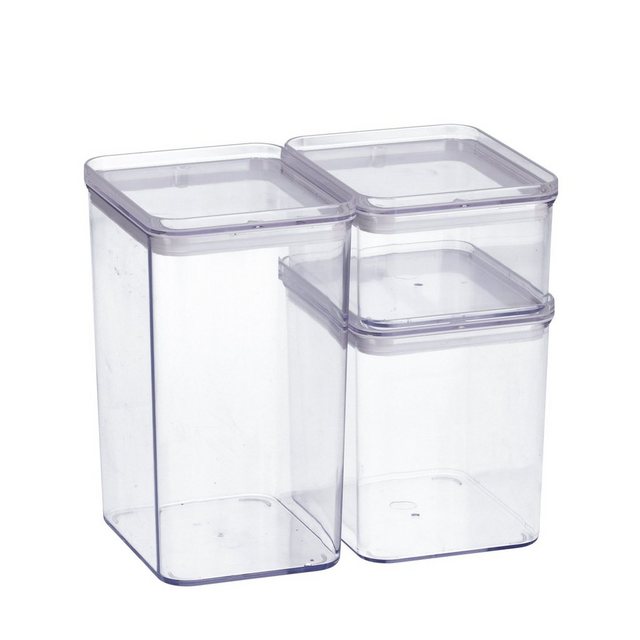 Neuetischkultur Vorratsdose Vorratsdosen-Set 3-tlg. Kunststoff, Kunststoff, (3-tlg), Vorratsbehälter Frischhaltedose