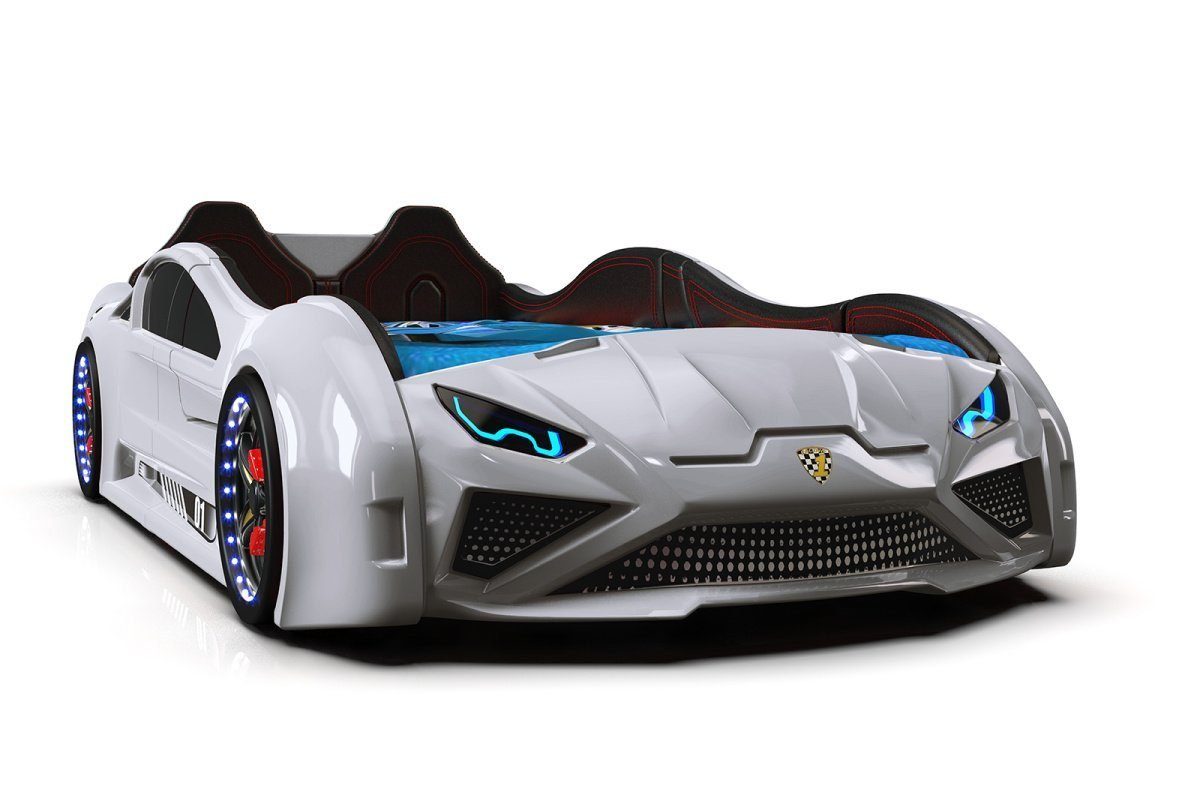 Aktürk Autobett Kinderbett Autobett Lambo Model mit Flügeltüren, Beleuchtung und Sound – Bild 3 von 5
