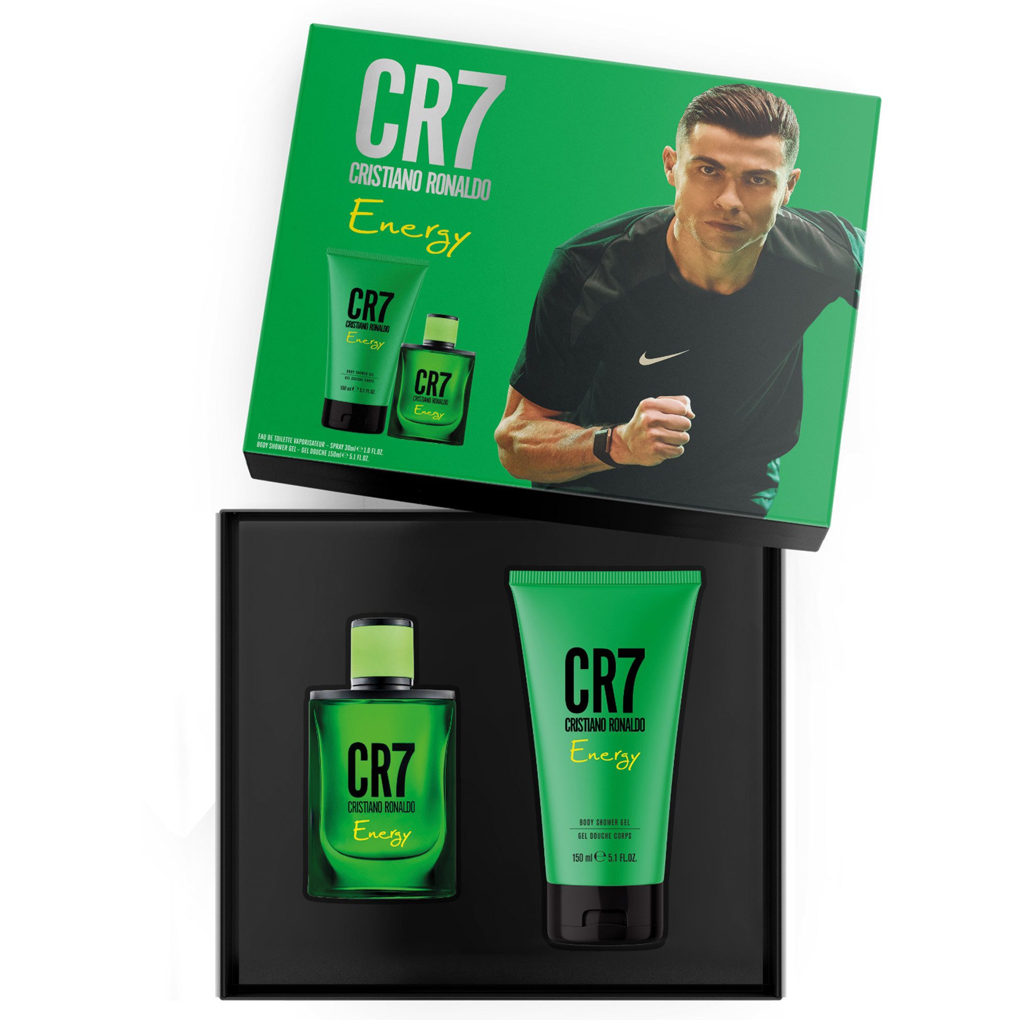 CRISTIANO RONALDO Duft-Set Cristiano Ronaldo - Energy Giftset 30ml EdT + SG 150ml, 2-tlg., Parfüm und Duschgel