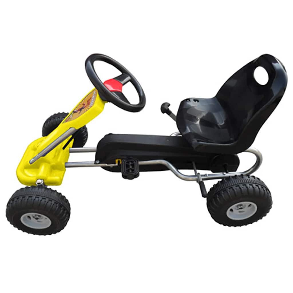 vidaXL Tretfahrzeug Pedal-Gokart Gelb