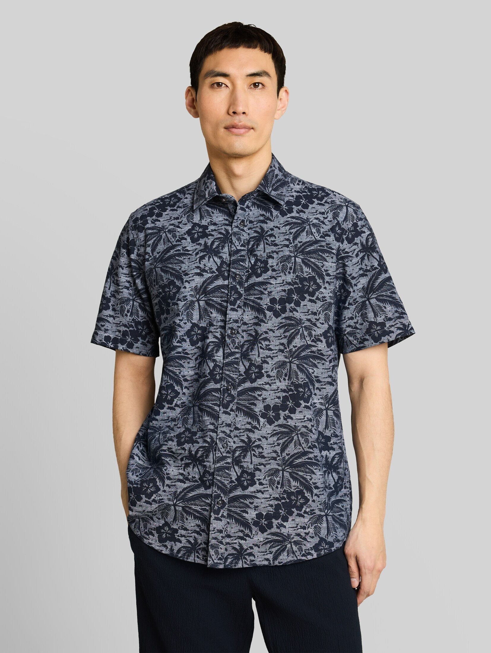TOM TAILOR Kurzarmhemd Blusen & Shirts Regular Fit Kurzarmhemd mit Muster