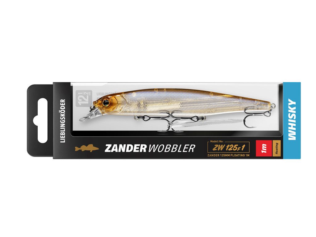 Lieblingsköder Kunstköder LIEBLINGSKÖDER - Zanderwobbler 12,5 cm - Whisky, (SpinMad Originals 10 g, 1-St. SpinMad Originals 15 Farben), Effektiver Lauf, Exzellente Verarbeitung