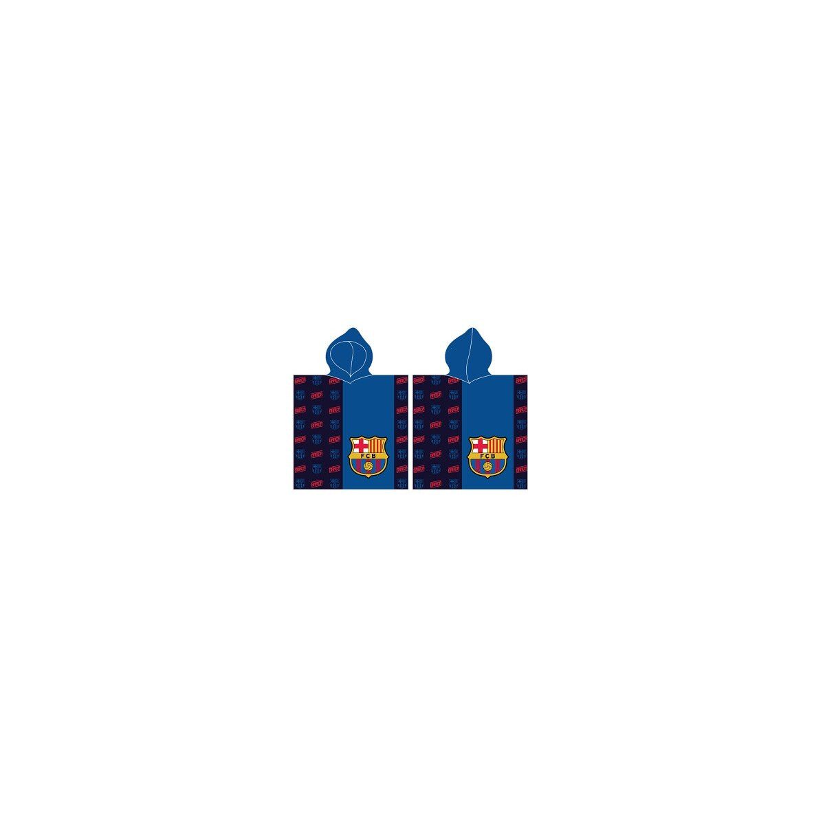 FC Barcelona Poncho FC Barcelona Poncho 60x120cm – Strandtuch Blau Design