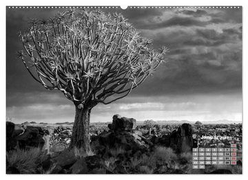CALVENDO Wandkalender Namibia schwarzweiß (Premium, hochwertiger DIN A2 Wandkalender 2023, Kunstdruck in Hochglanz)