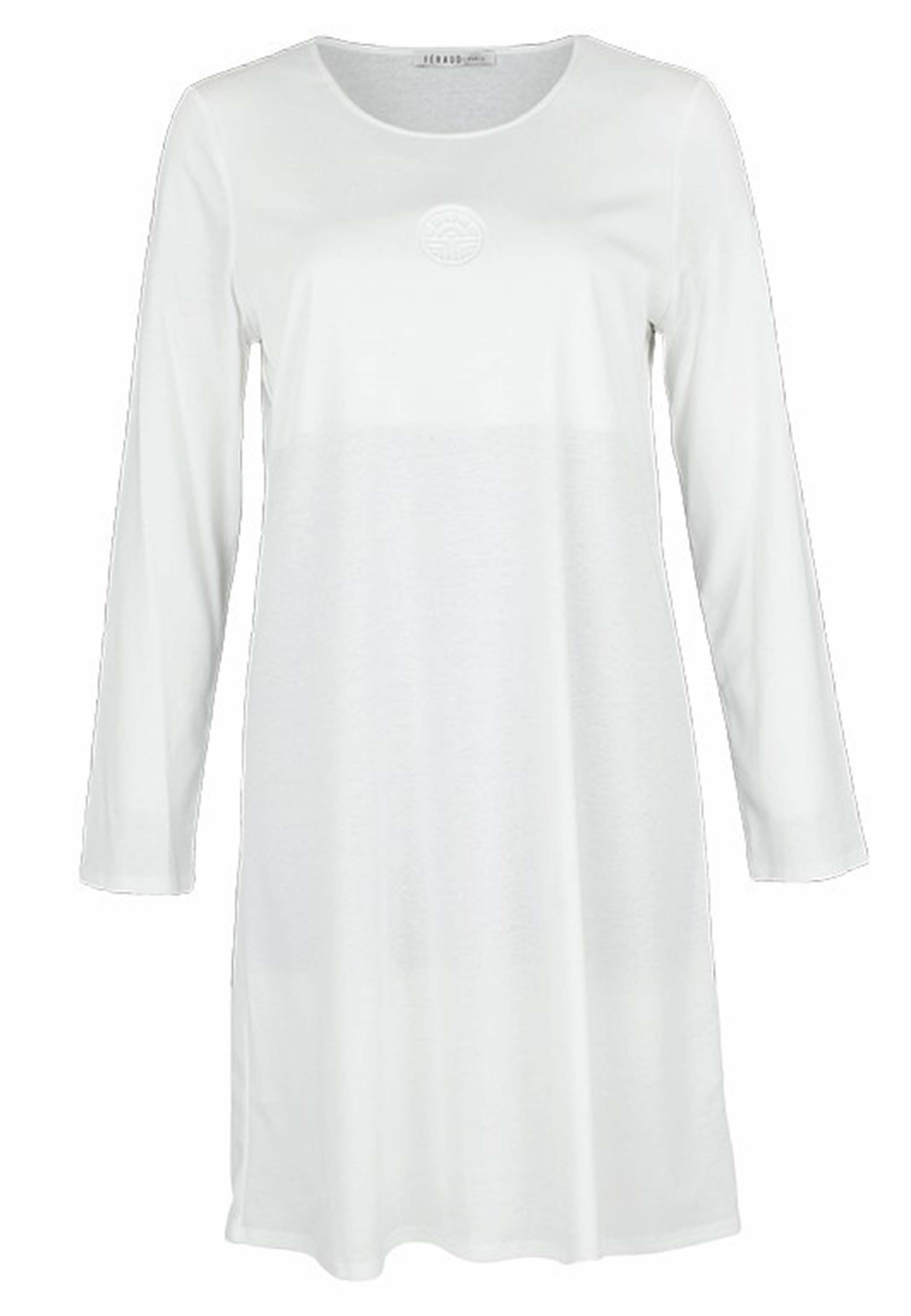 Champagner Féraud - Bigshirt Ärmeln langen - (1-tlg) mit Baumwolle Nachthemd Nachthemd Basic