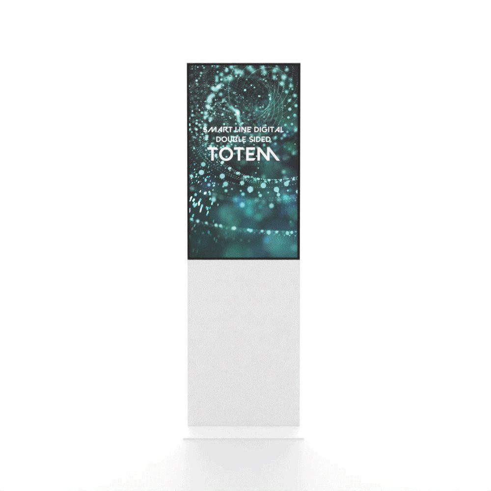 Showdown Displays Einzelrahmen Showdown Displays Digitale Smart Line Infostele doppelseitig mit Samsu, (1 St)