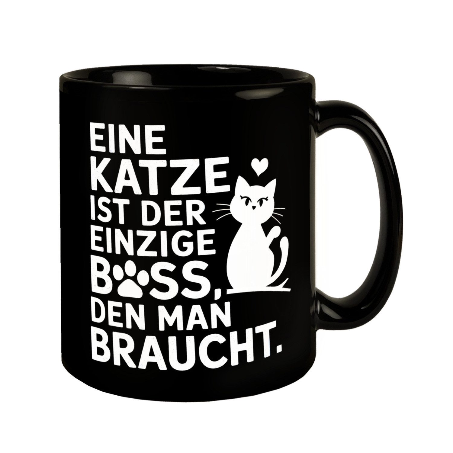 speecheese Tasse Eine Katze ist der einzige Boss den man braucht Tasse