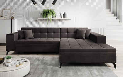 Luxusbetten24 Schlafsofa Designer Sofa Frida, mit Schlaffunktion