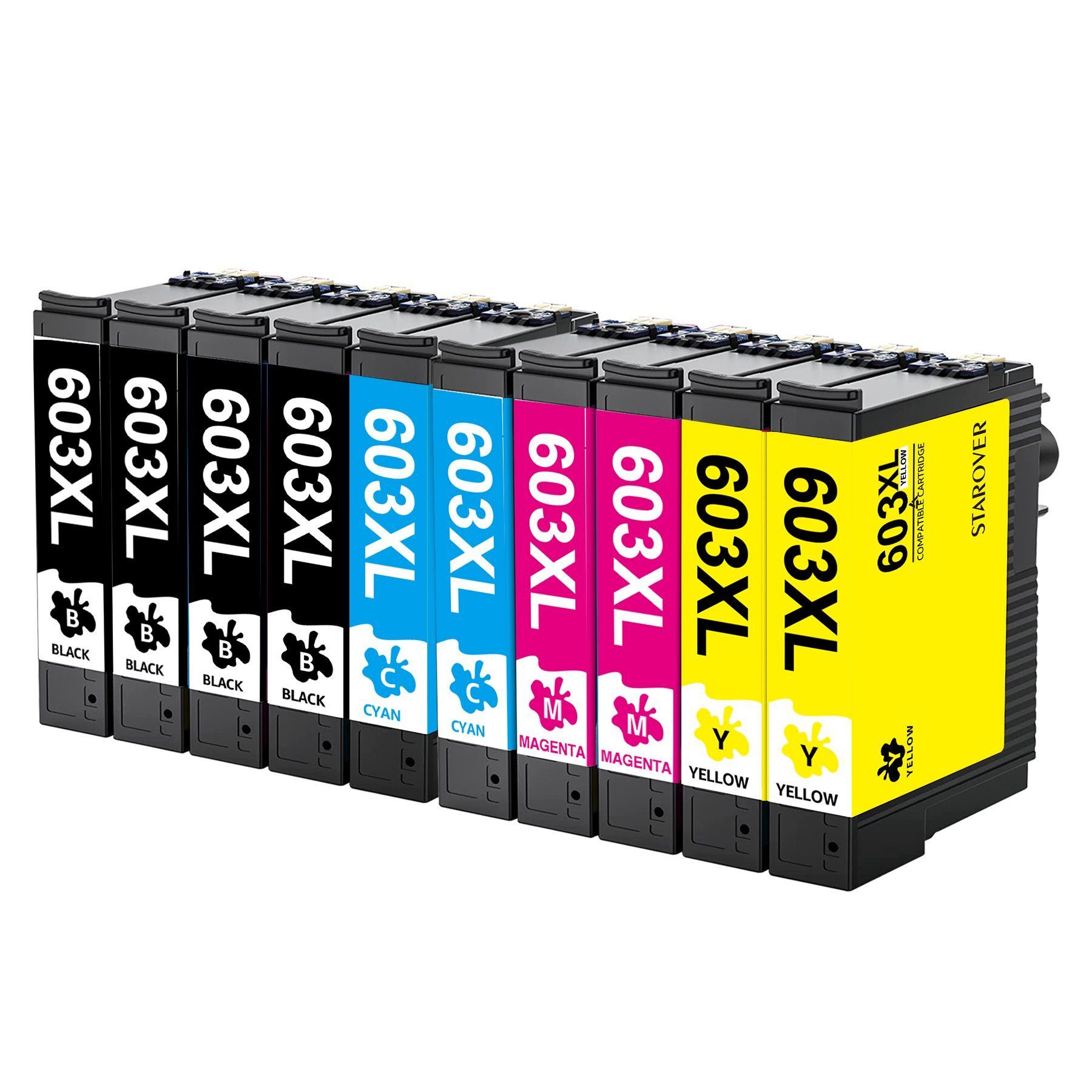 STAROVER für EPSON 603XL Multipack Tintenpatrone (WF-2810 WF-2830 XP 4105 XP 4150 XP 4155, XP2100 XP2105 XP2150 XP2155 XP3100 XP3105 XP3150)