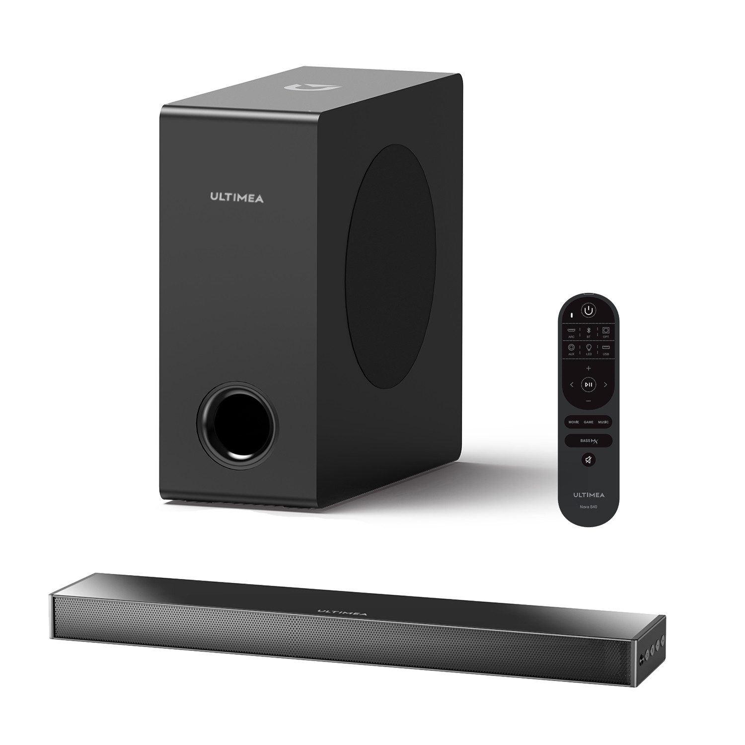 Ultimea Nova S40 Soundbar 2.1 CH (Bluetooth 5.3, HDMI ARC)