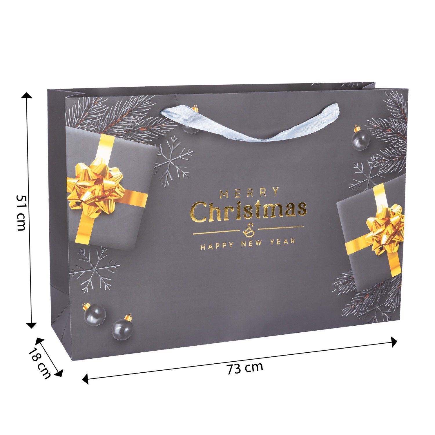 Idena Tragetasche Idena Geschenktasche WH 51x73x18cm FSC-Mix