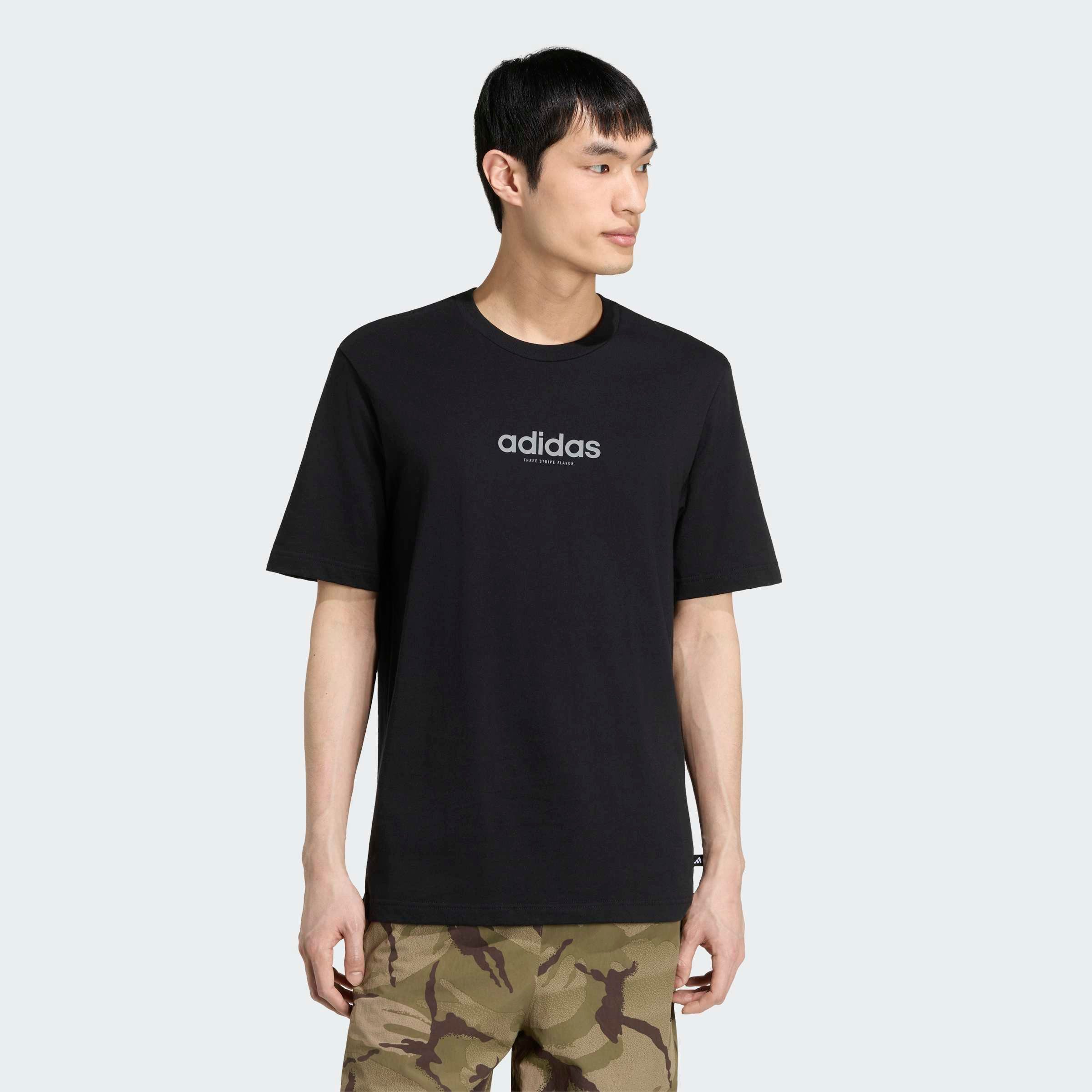 adidas Sportswear T-Shirt BURGER FLAVOR GRAFIK sportlicher Stil, ohne Verschluss, aus Baumwolle, normale Länge
