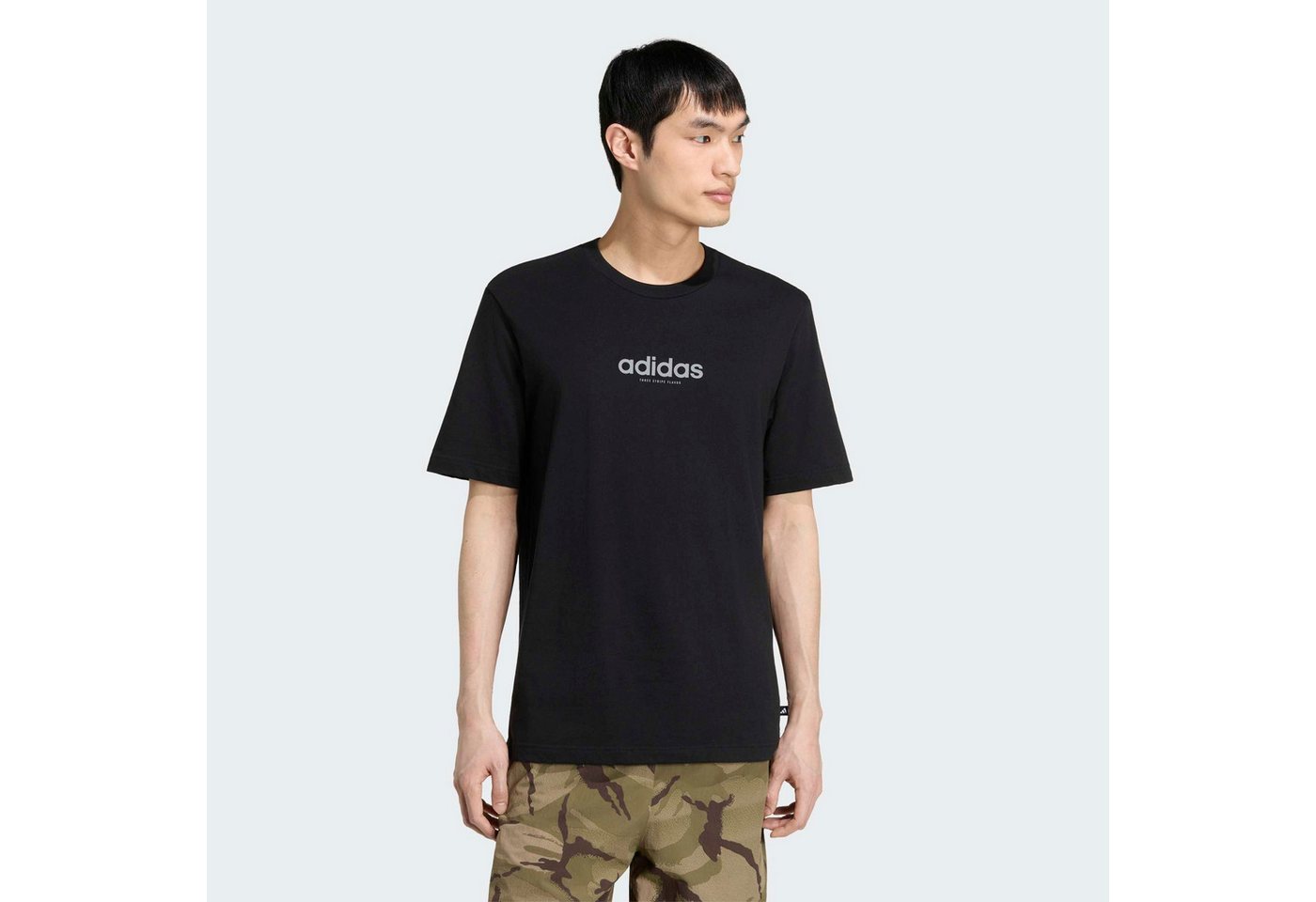 adidas Sportswear T-Shirt M BURGER T sportlicher Stil, ohne Verschluss, aus Baumwolle, normale Länge