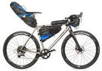M-Wave Fahrradtasche Rough Ride Triangle schwarz/blau