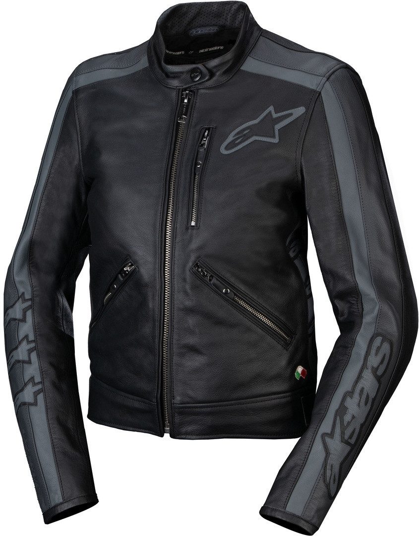 Alpinestars Motorradjacke Stella Dyno Damen Motorrad Lederjacke herausnehmbares Innenfutter