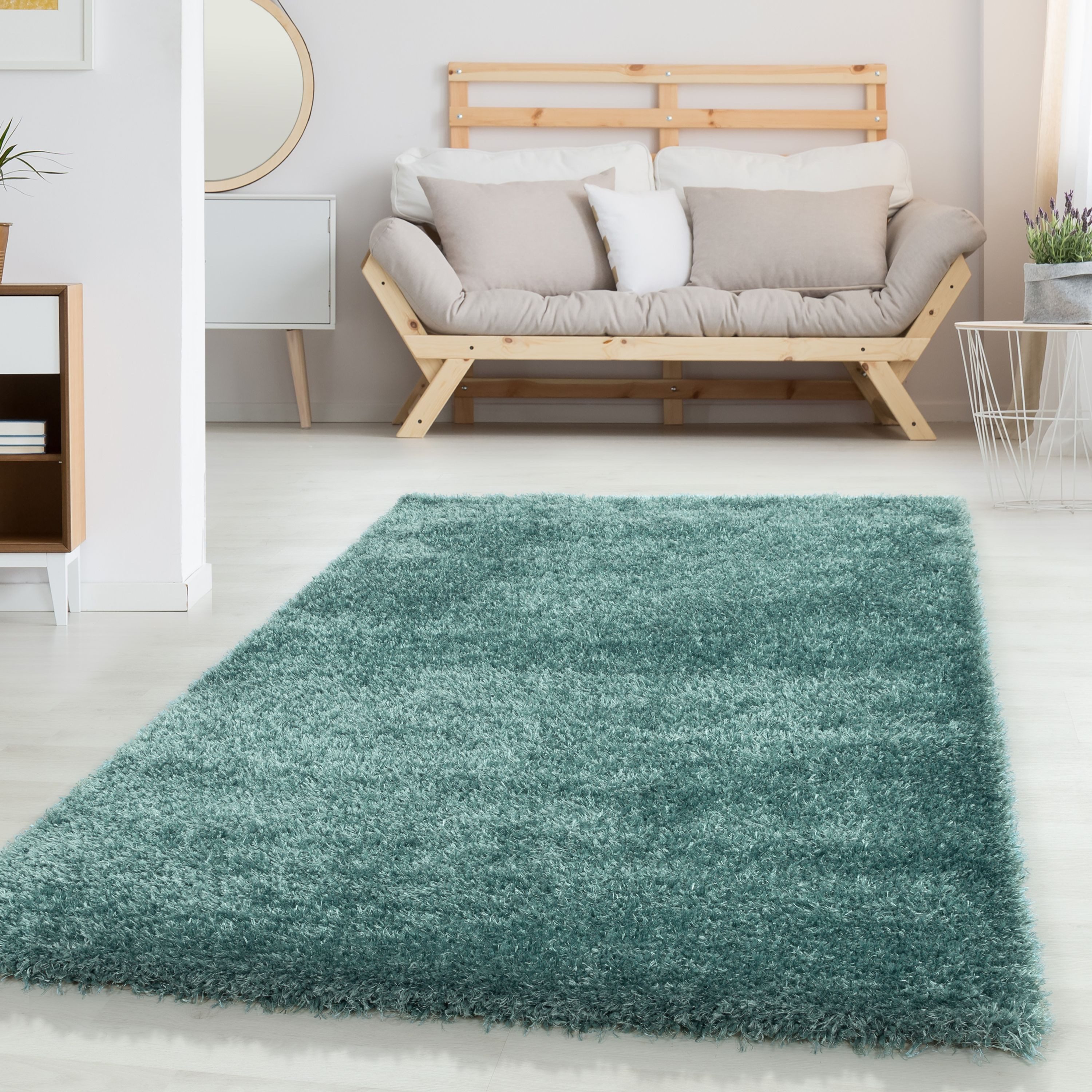 Carpettex Hochflor-Teppich Unicolor - Einfarbig, Läufer, günstig online kaufen