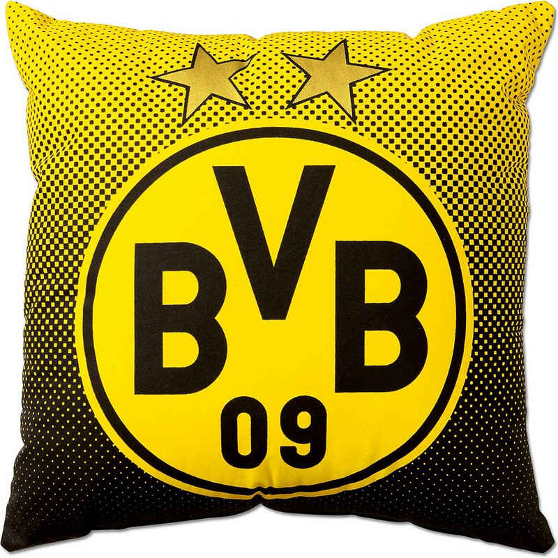 Borussia Dortmund Dekokissen »BVB-Kissen mit Emblem (40x40cm)«