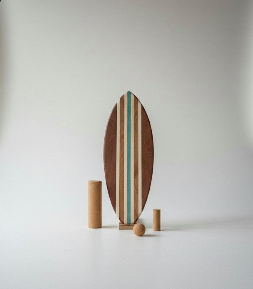 woodybalance Balanceboard Balanceboard woodybalance Board inkl. Bodenständer, Balance Board