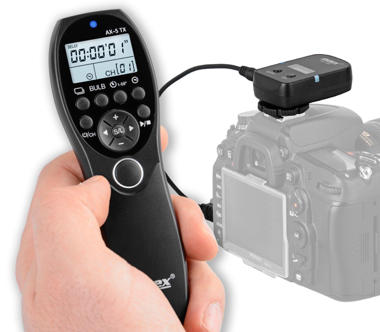 ayex Funkfernsteuerung Fernauslöser AX-5 Fujifilm RR100 zB X-100F XT-20 X-T4 X-E2 X-100T X-70