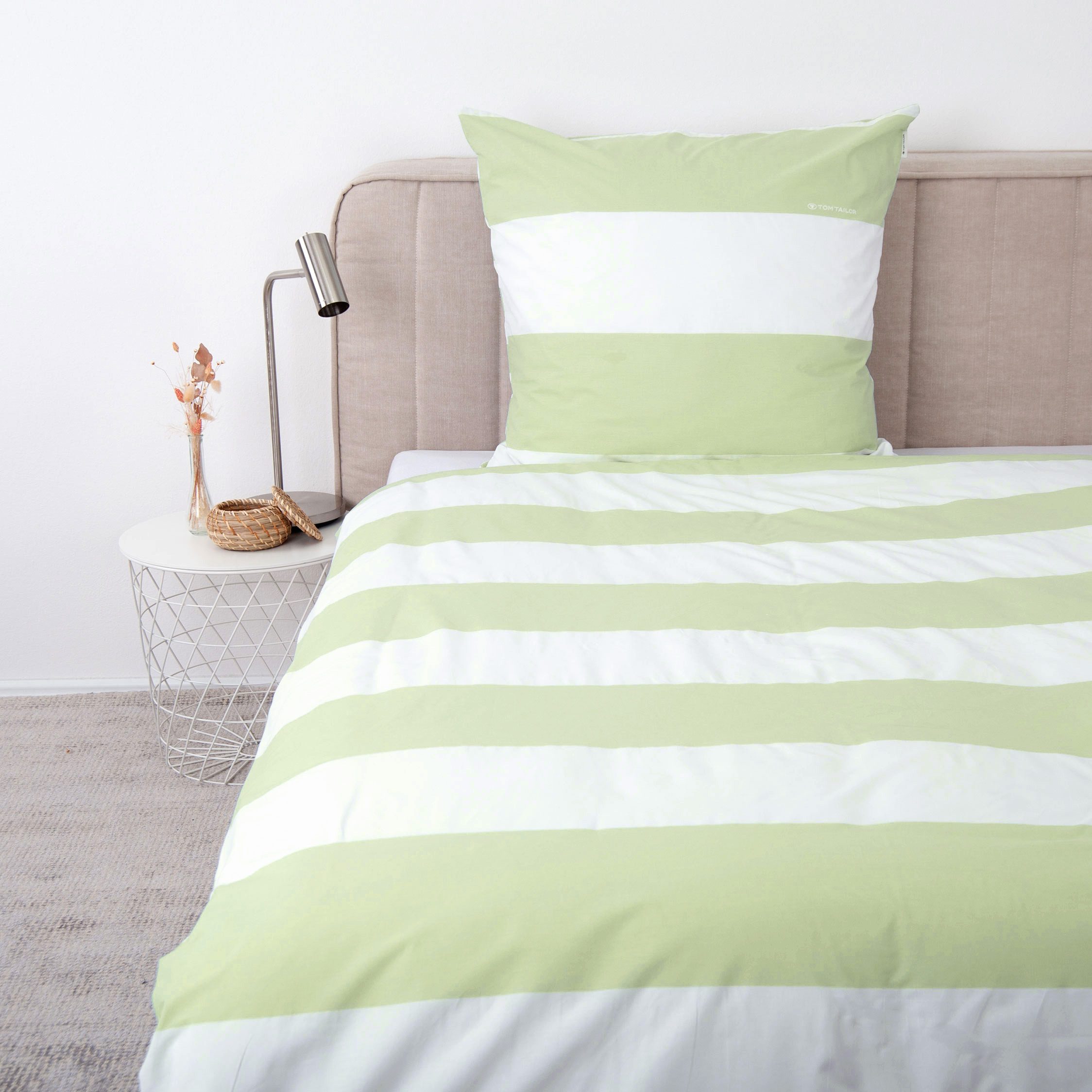 TOM TAILOR HOME Wendebettwäsche SIENA in Gr. 135x200cm, 155x220cm oder 200x220cm, Renforcé, 2 teilig, gestreifte Bettwäsche aus Baumwolle, Bettwäsche mit Wendeo – Bild 2 von 5