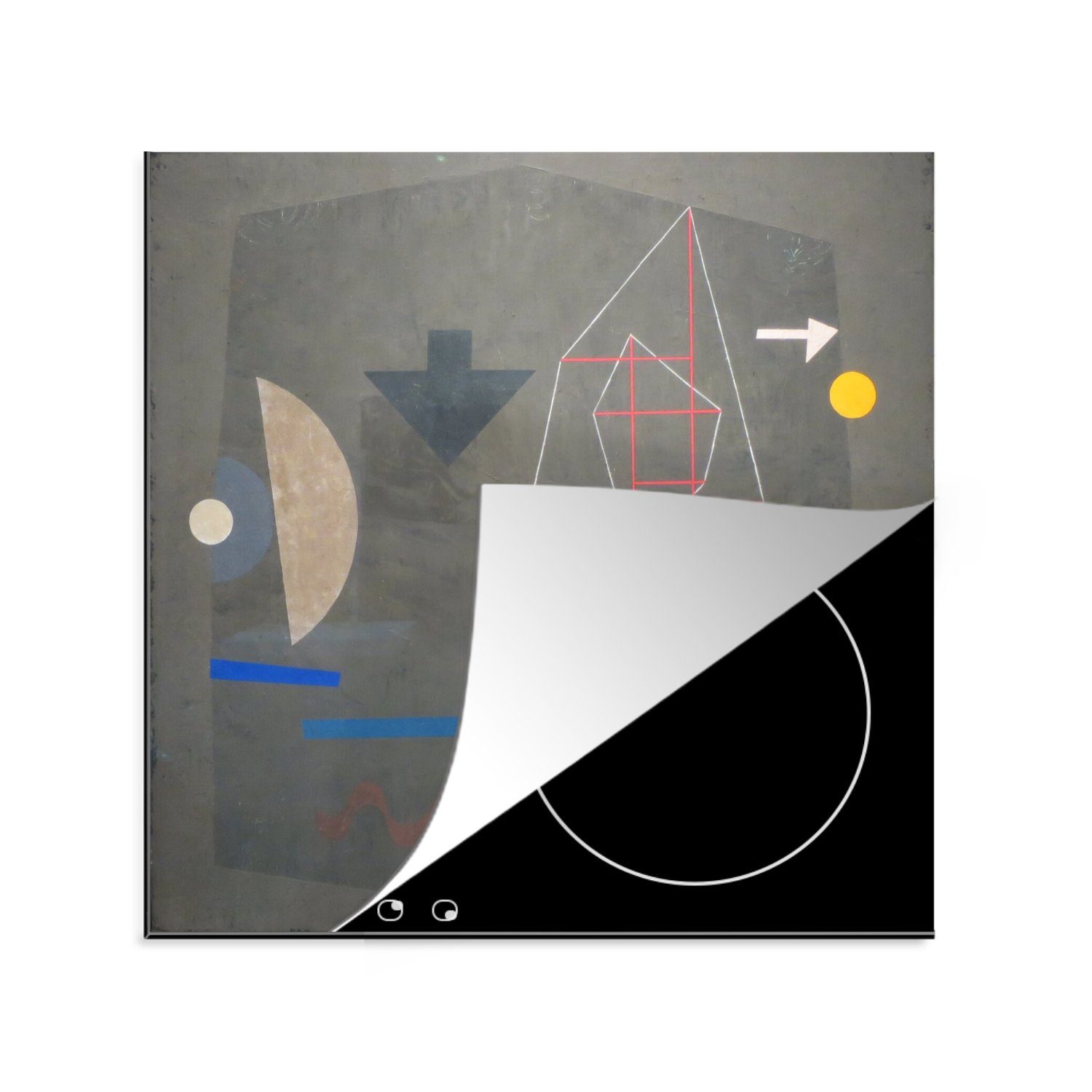 MuchoWow Herdblende-/Abdeckplatte Möglichkeiten auf dem Meer - Gemälde von Paul Klee, Vinyl, (1 tlg), 78x78 cm, Ceranfeldabdeckung, Arbeitsplatte für küche