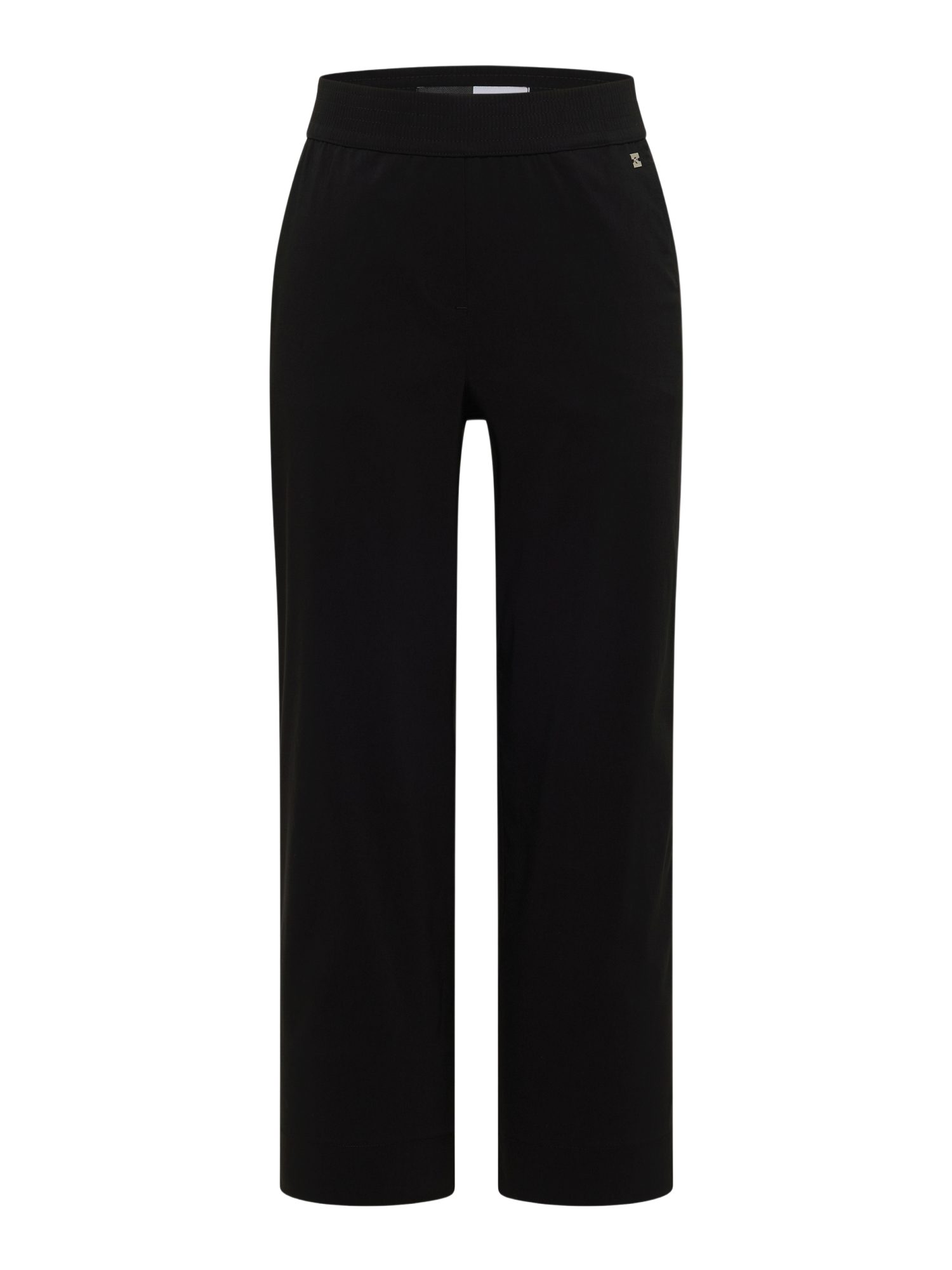 CECIL Stoffhose schwarz,Casual,Baumwolle,Unifarben,Wide Leg,Mittel