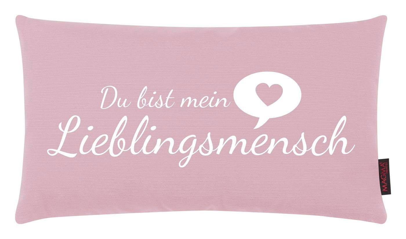 Magma Heimtex Zierkissen Magma Kissen Lieblingsmensch günstig online kaufen