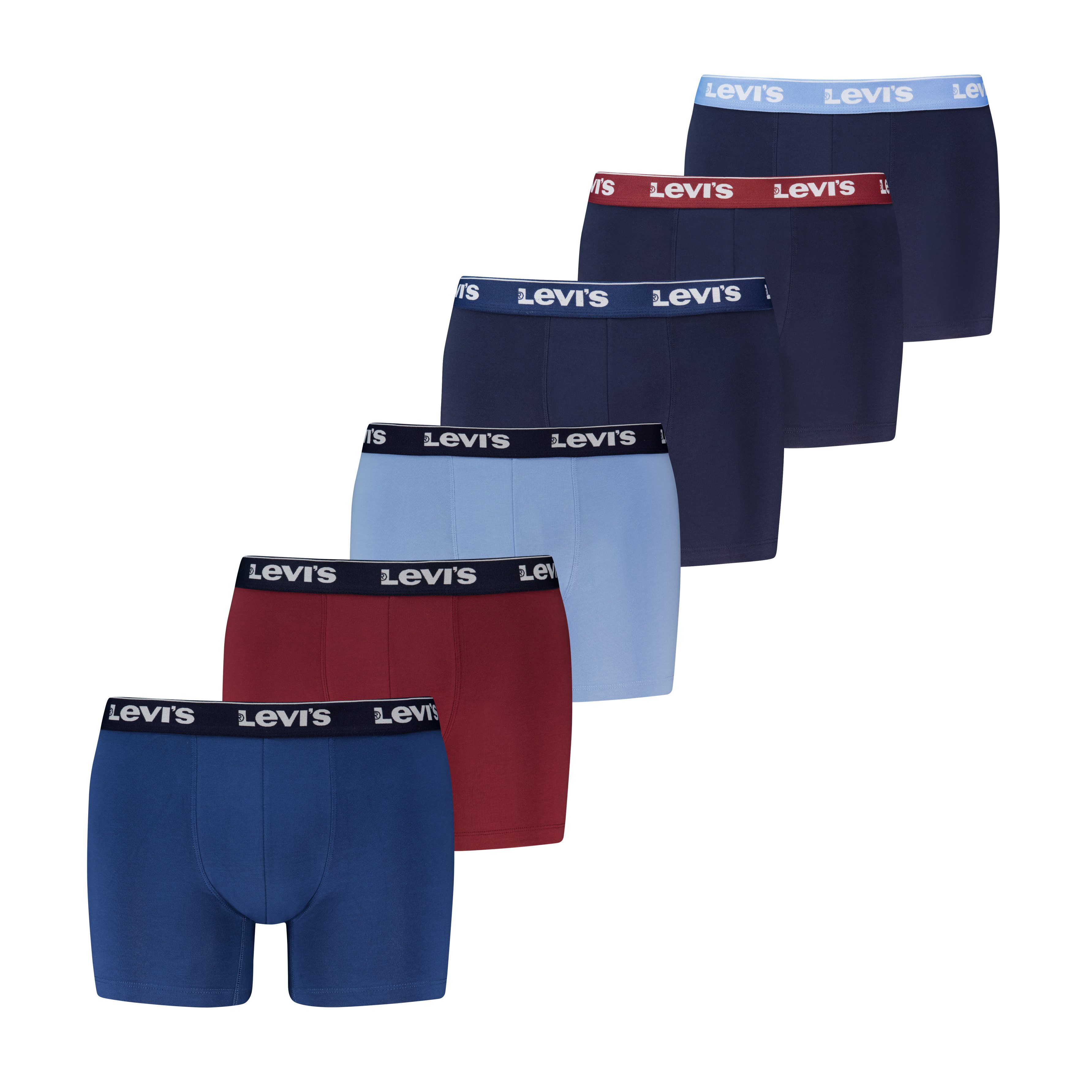 Levi's® Boxershorts LEVIS MEN REPEAT LOGO BOXER BRIEF 6P (6er Pack) günstig online kaufen