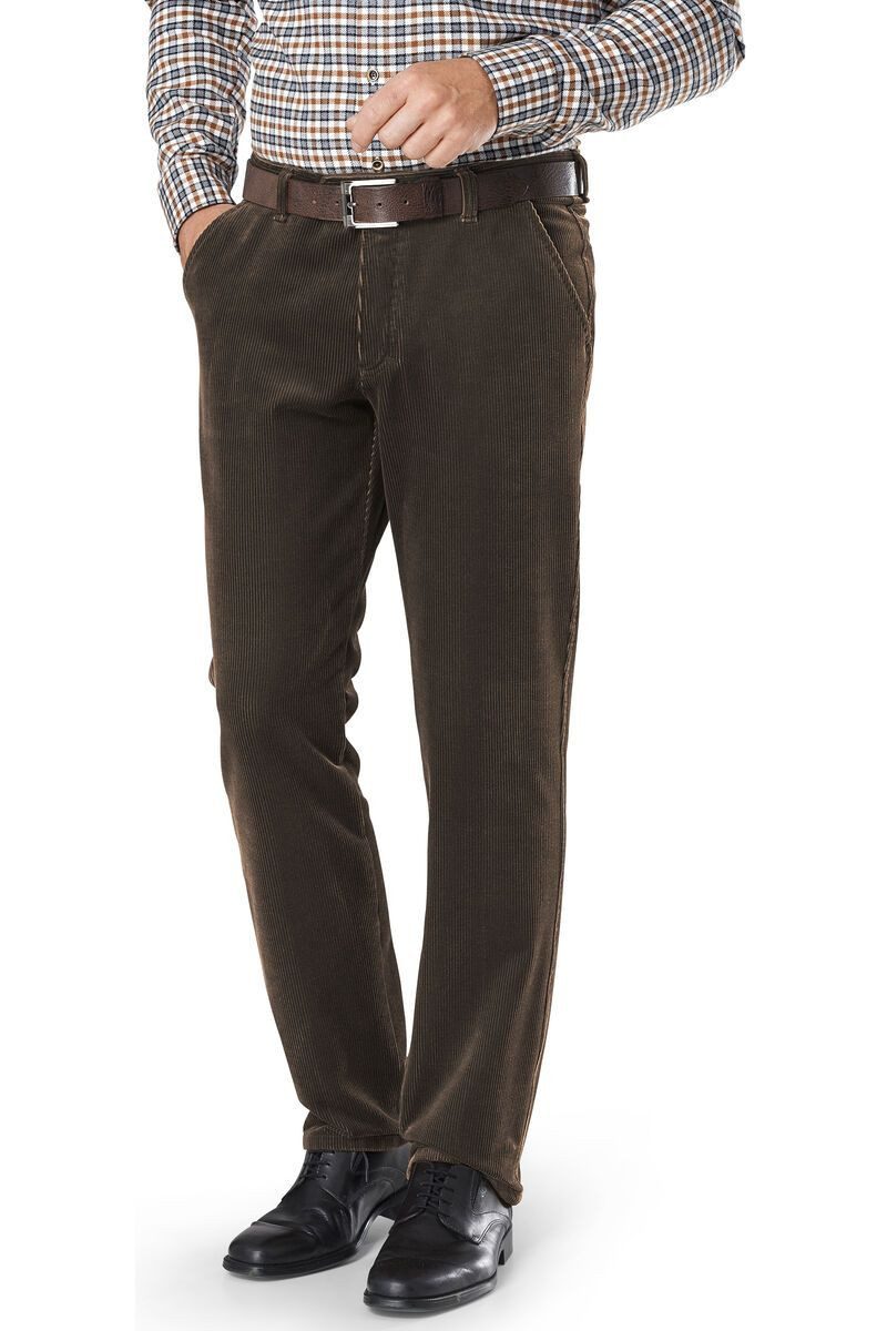 Cordhose Stretch-Cord-Hose braun Garvey