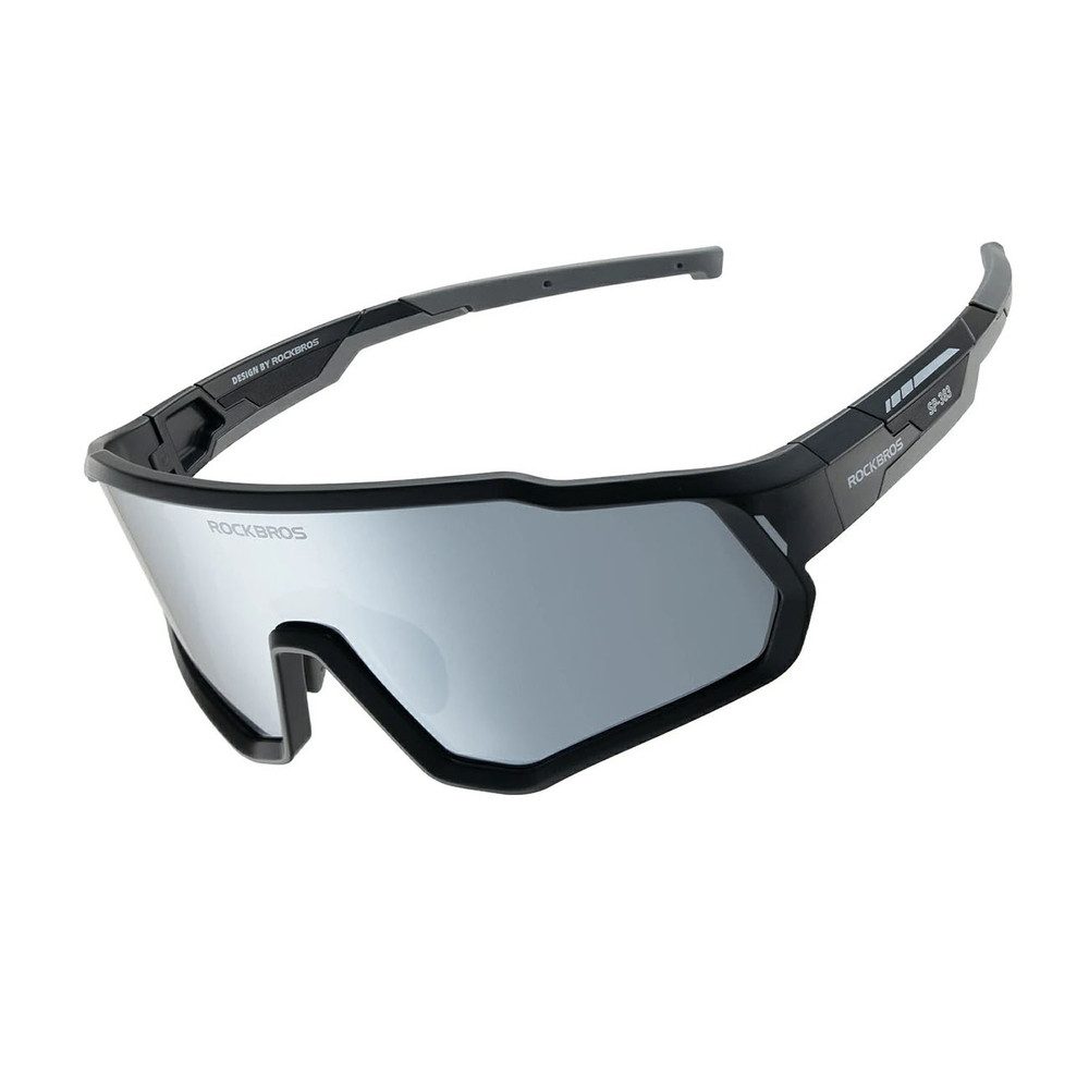 ROCKBROS Fahrradbrille Sportbrille Radsportbrille Sonnenschutzbrille, (Spar-Set, 1-St., 23 g leicht), polarisiert, UV400-Schutz, TR90-Rahmen, 23 g