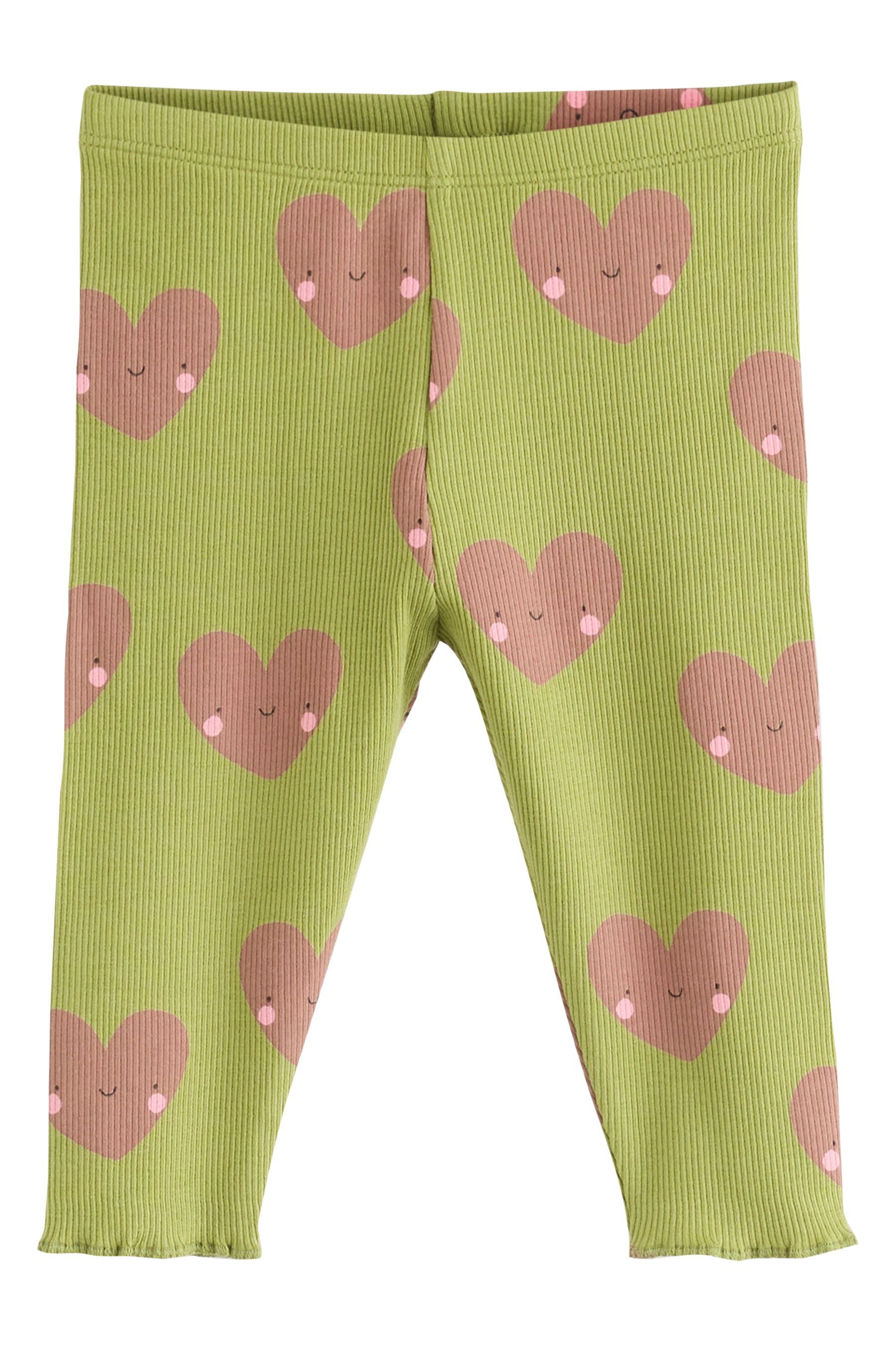 Next Langarmshirt & Leggings Baby Langarmoberteil mit Rüschen und Leggings (2-tlg) – Bild 4 von 5