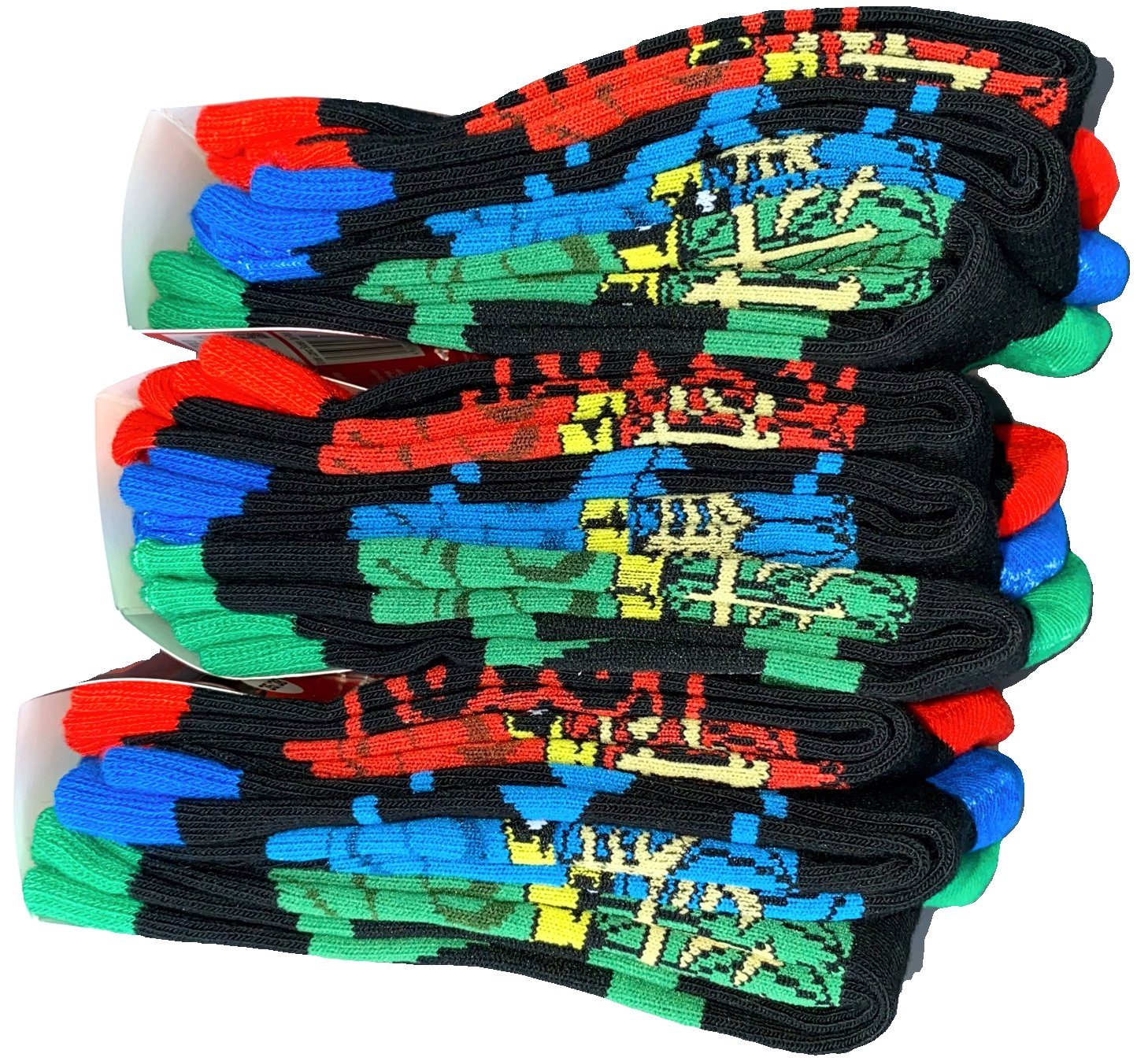 LEGO® Feinsocken LEGO® NINJAGO Socken Set 6 Paar Kindersocken – Bild 4 von 4