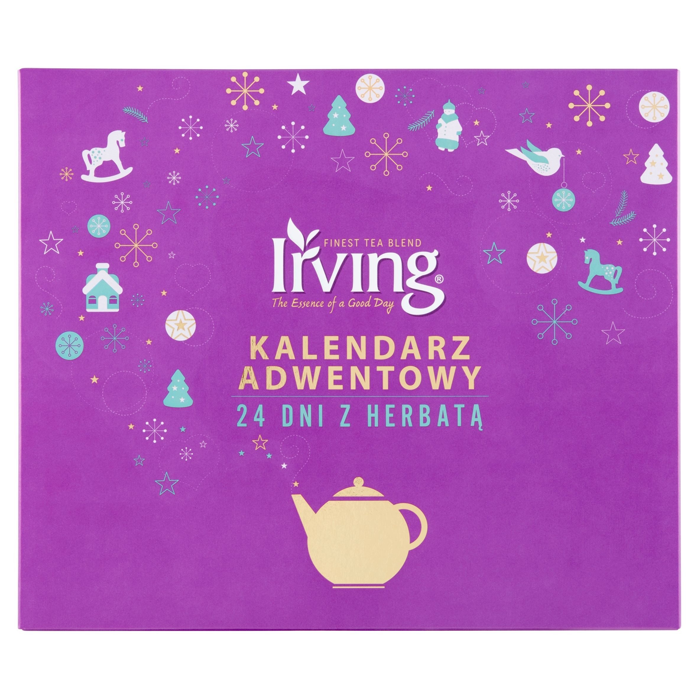 Festivalartikel Adventskalender Irving Adventskalender: 24 Teesorten, ideal für Tee-Liebhaber