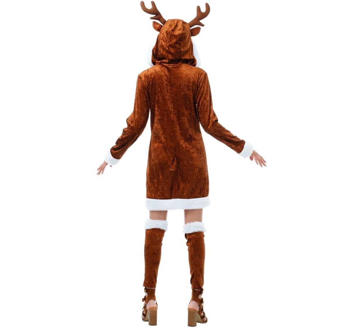 CHAKS Kostüm Reh Kostüm "Sophie" Kleid für Damen, Kleid mit Beinstulpen günstig online kaufen