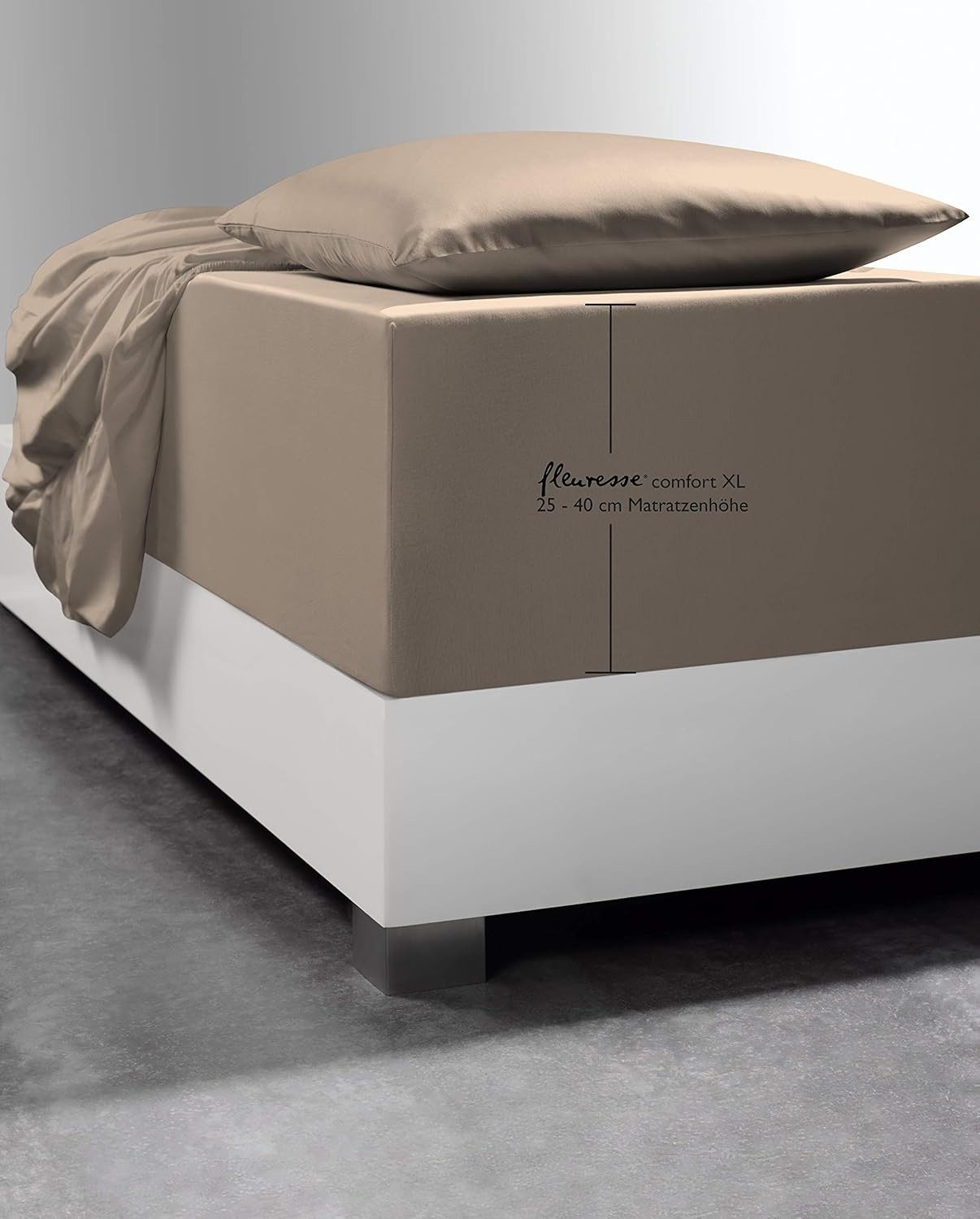 fleuresse Spannbettlaken Comfort XL-Jerseyspannlaken, 96% Baumwolle, günstig online kaufen