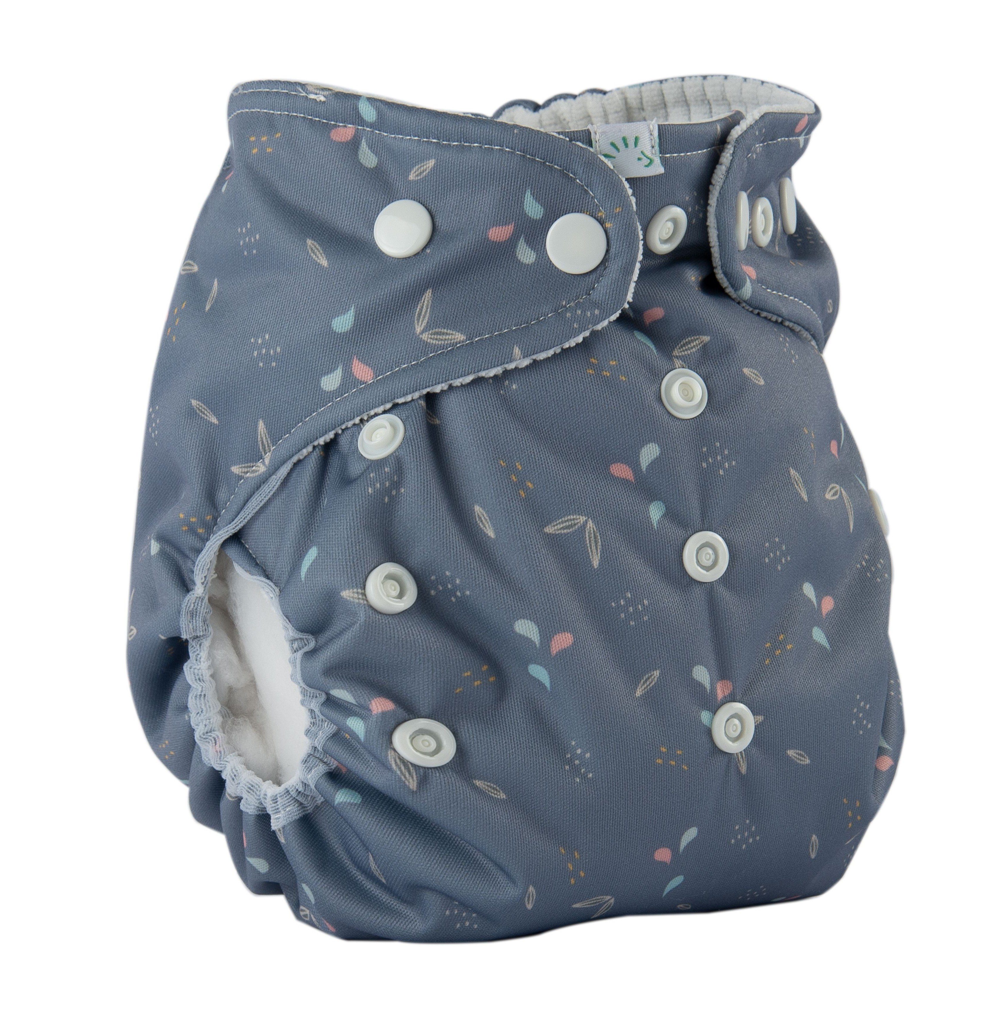 Popolini Stoffwindeln mitwachsende Überhose Snap2fit 3-15 kg