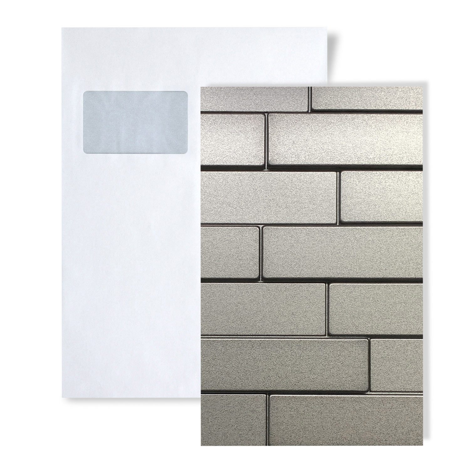 Profhome 3D Wandpaneel 1 MUSTERSTÜCK 3D S-705257 DIN A4 Wandpaneel MUSTER, BxL: 20x20 cm, 0 qm, (1 MUSTERSTÜCK, Produktmuster, 1-tlg., Muster des 3D Wandpaneels) grau