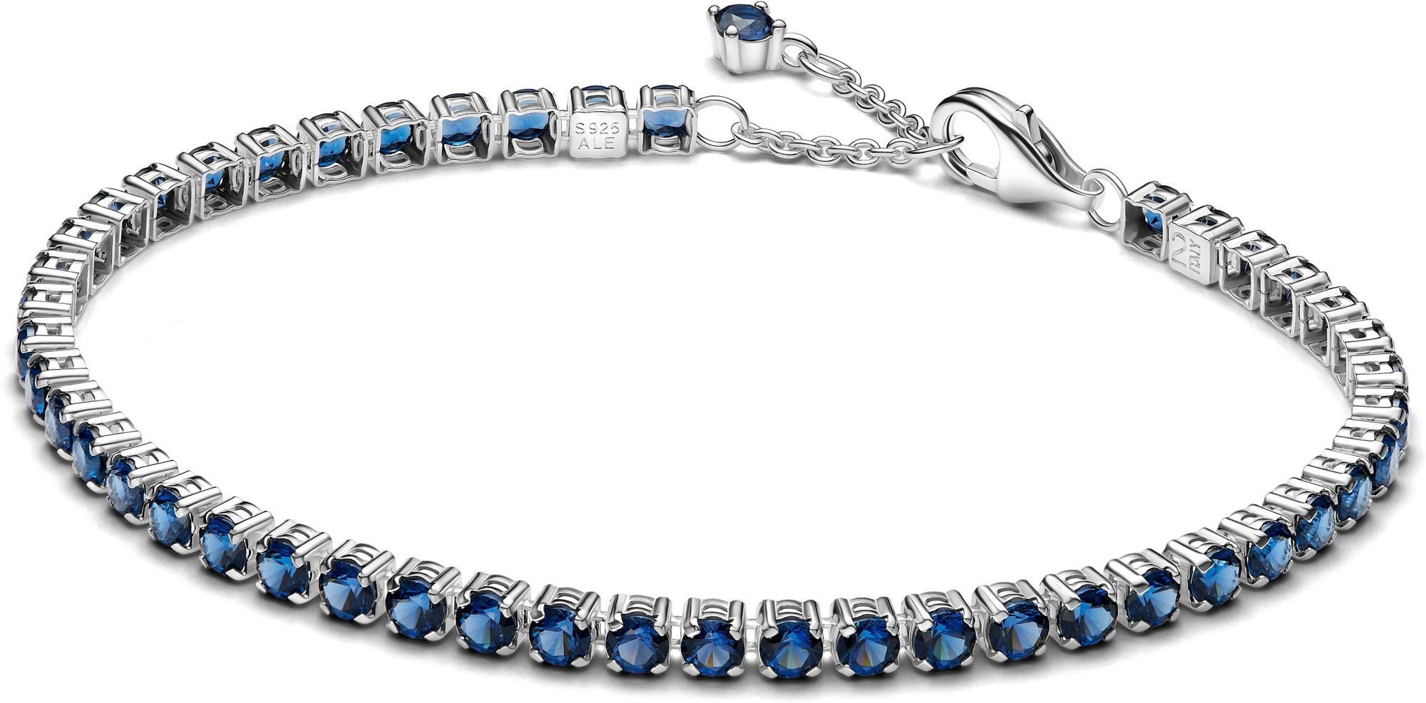 Armband Pandora Sterling silver Man-made crystal Blue 591469C02 Damenarmband