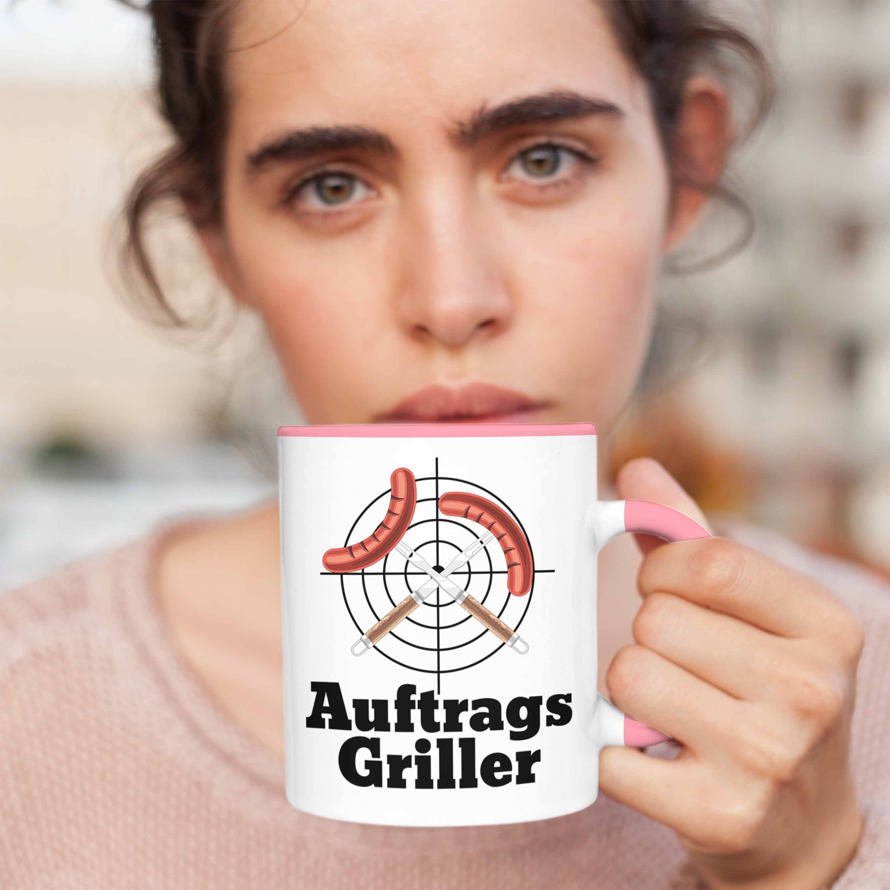 Rosa Grillmeister Kaffee-Becher Männer Tasse Auftrags-Griller Tasse Geschenk Gril Trendation