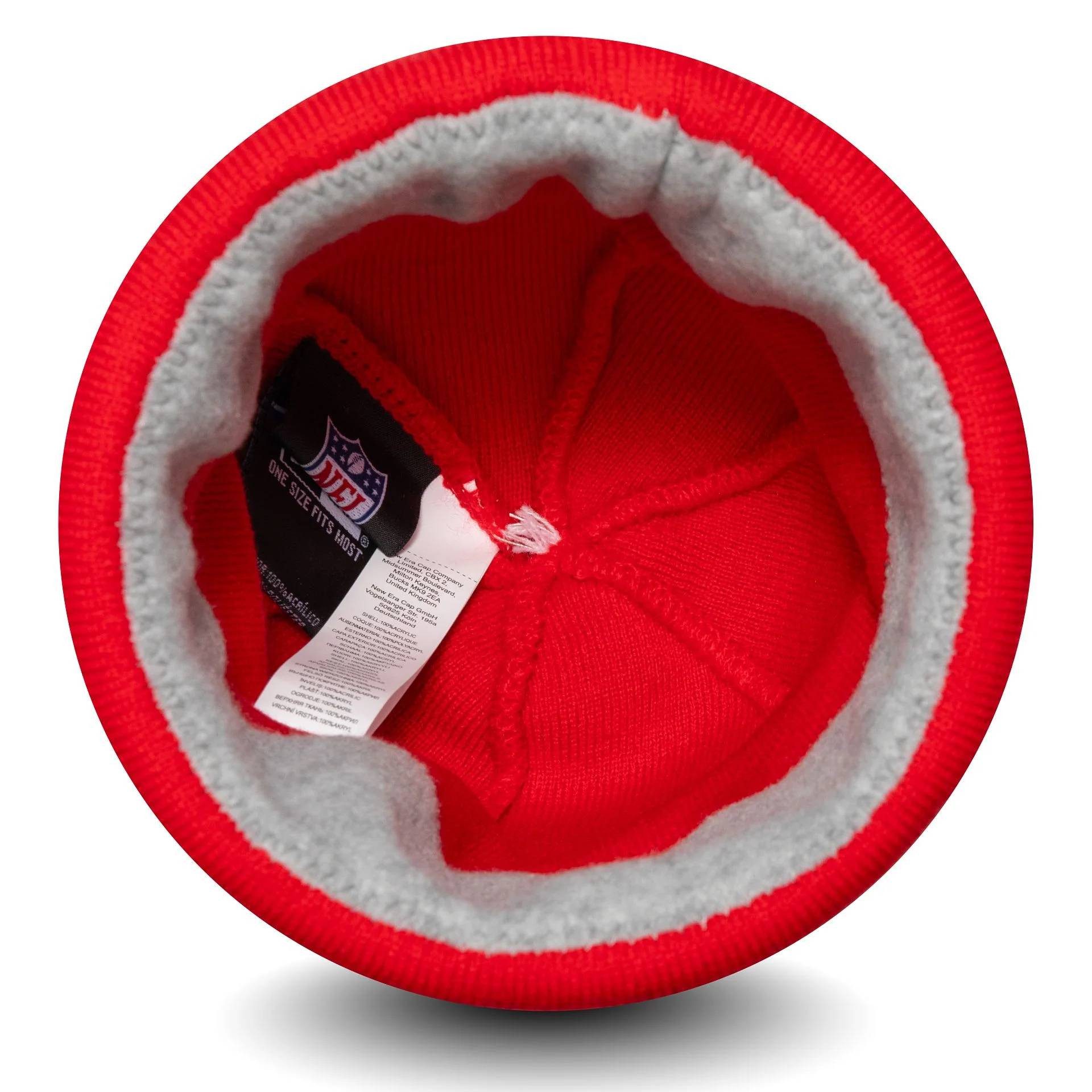 New Era Bommelmütze Mütze New Era NFL Jake Kansas City Chiefs doppelt gelegter Umschlag