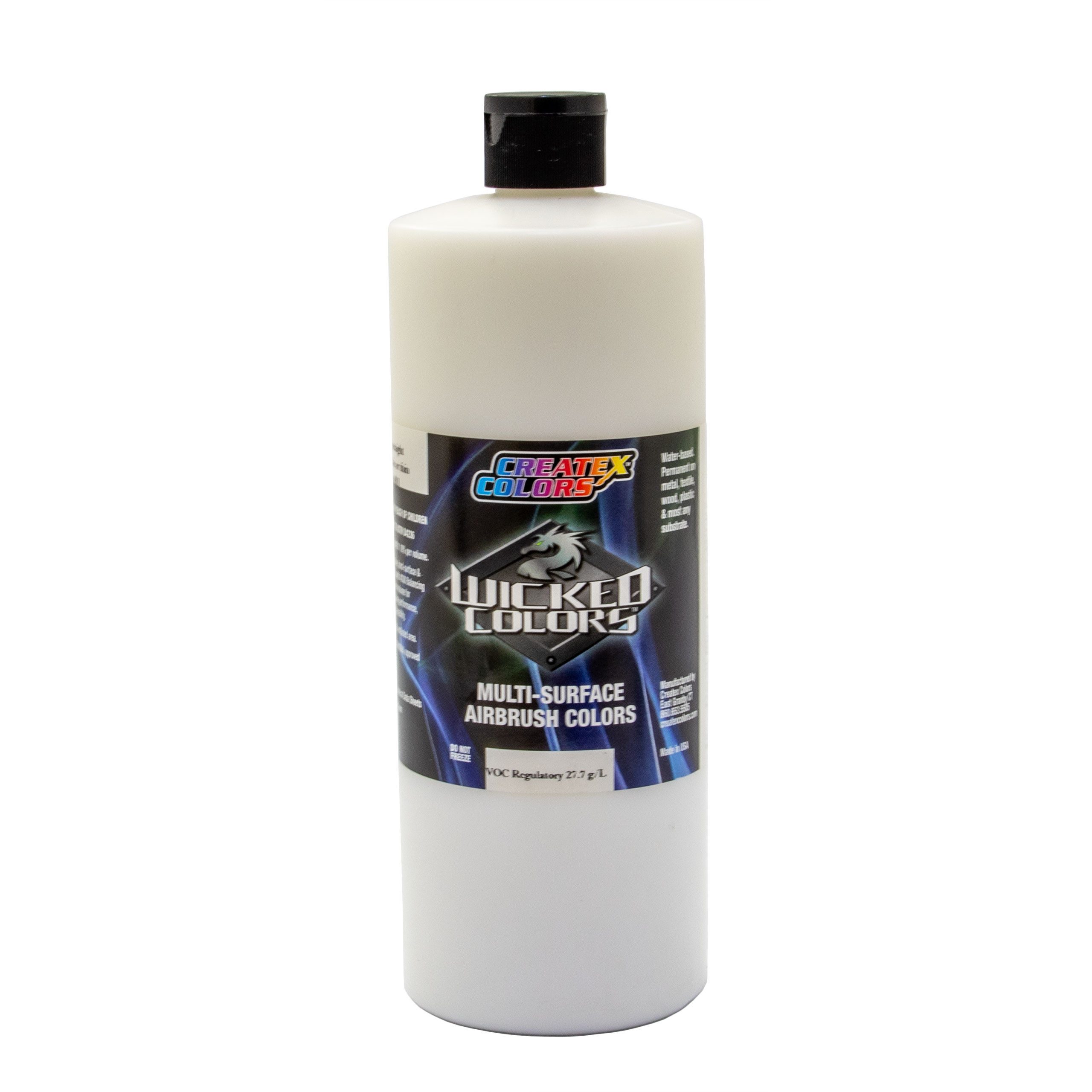 Createx Colors Acrylfarbe Wicked W032 Super Flat White 960ml Airbrush Farbe