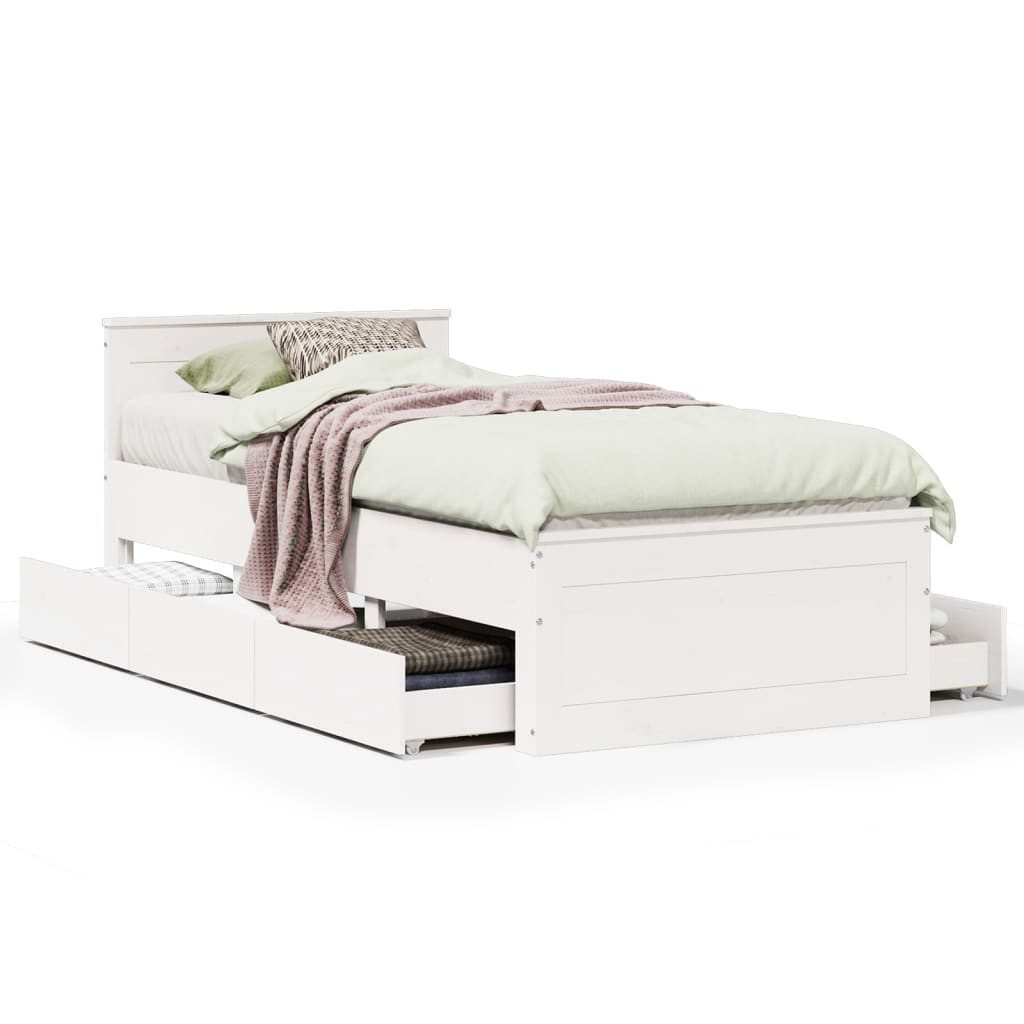 vidaXL Bett Massivholzbett ohne Matratze mit günstig online kaufen