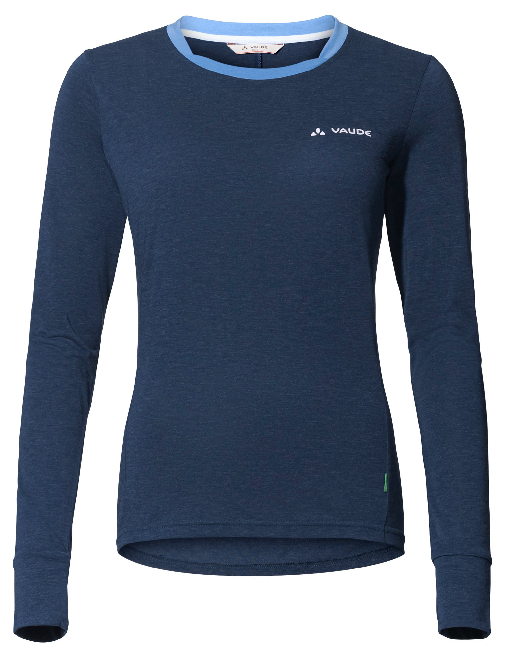 VAUDE T-Shirt Women's Sveit LS Shirt II (1-tlg) Grüner Knopf dark sea