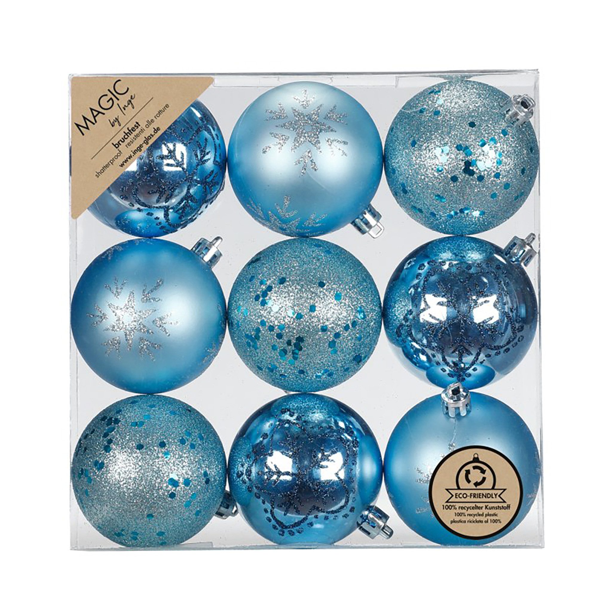 MAGIC by Inge Weihnachtsbaumkugel, Weihnachtskugeln Kunststoff 6cm mit Glit günstig online kaufen