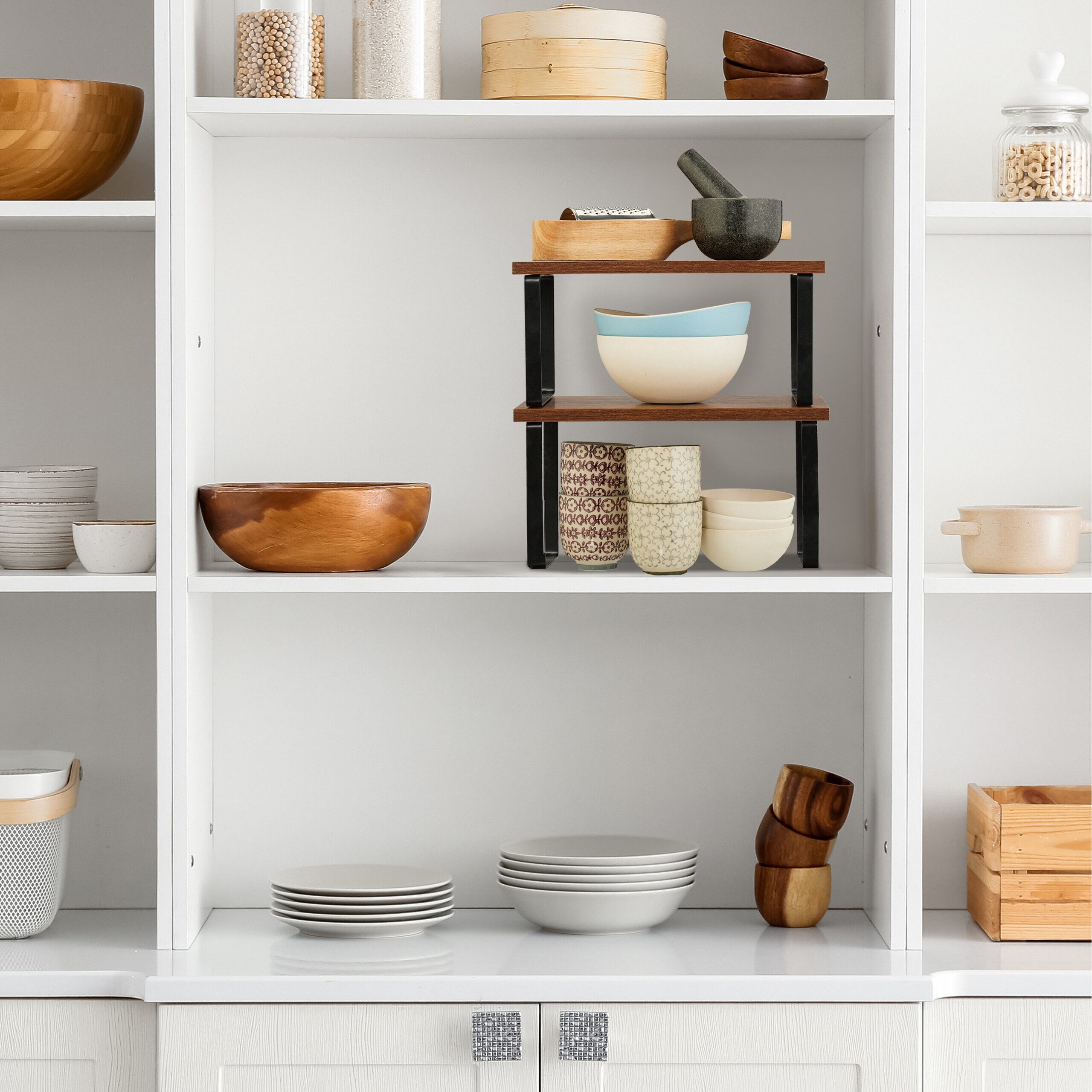 relaxdays Mehrzweckregal 2-tlg. Tischregal Set Industrial Design, 2er Set günstig online kaufen