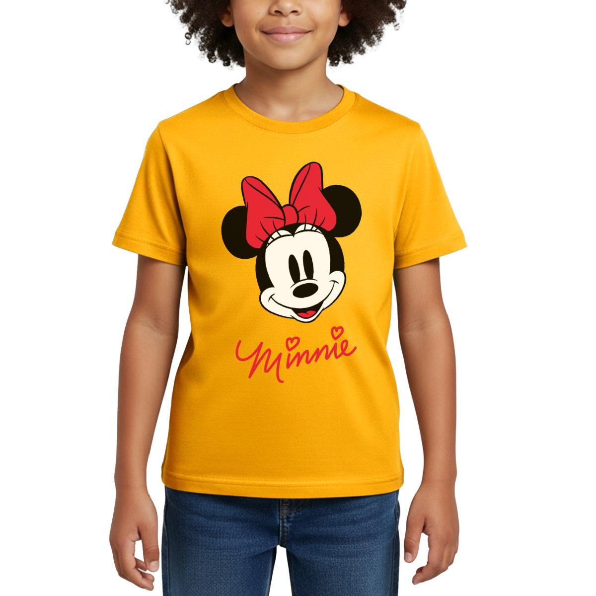 T-Shirt Mickey & Minnie Schriftzug Kinder T-Shirt